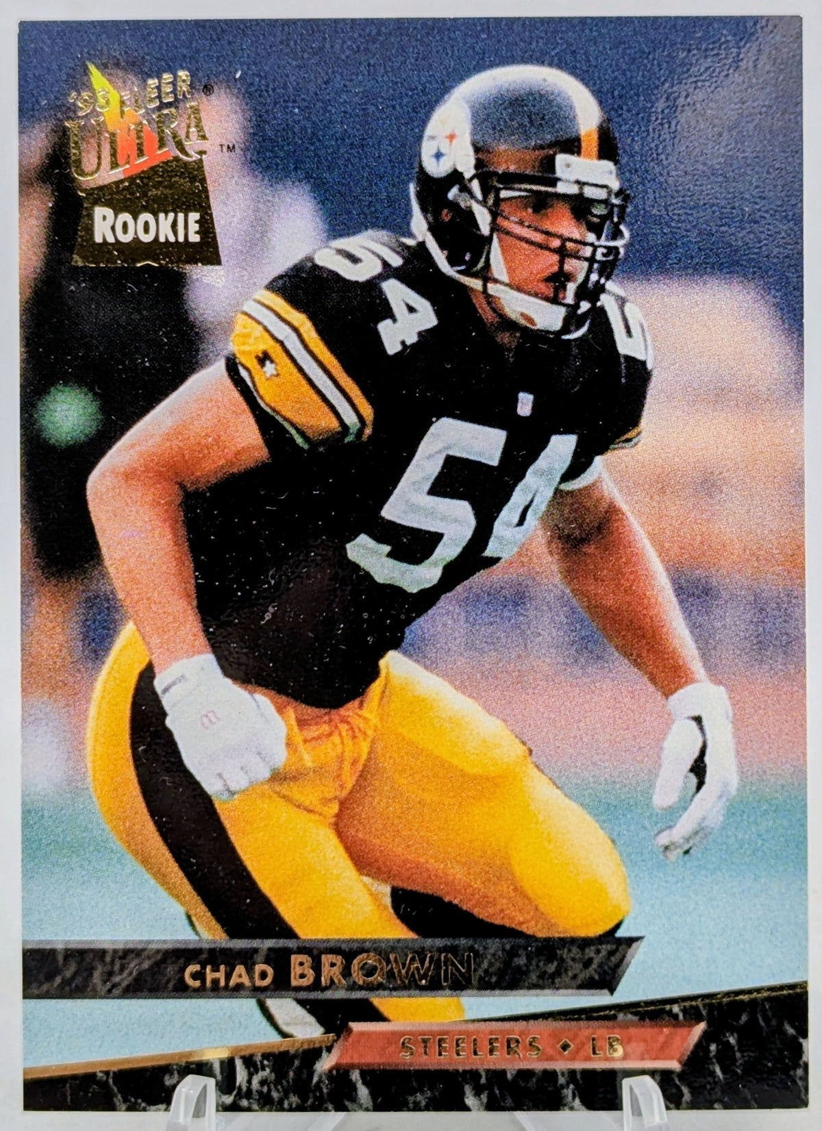 1993 Fleer Ultra Chad Brown Pittsburg Steelers #389 Rookie RC