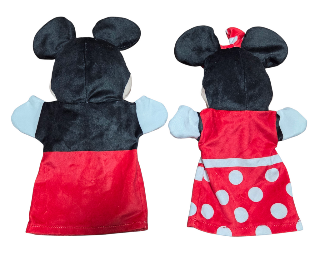 Disney Baby Melissa And Doug Minnie & Mickey Mouse Plush Hand Puppets Set Lot 2 image 2