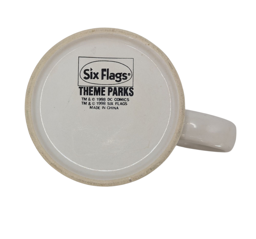 1998 Six Flags Theme Park DC Comics Taz Roller Coaster Coffee Tea Mug 10oz image 4