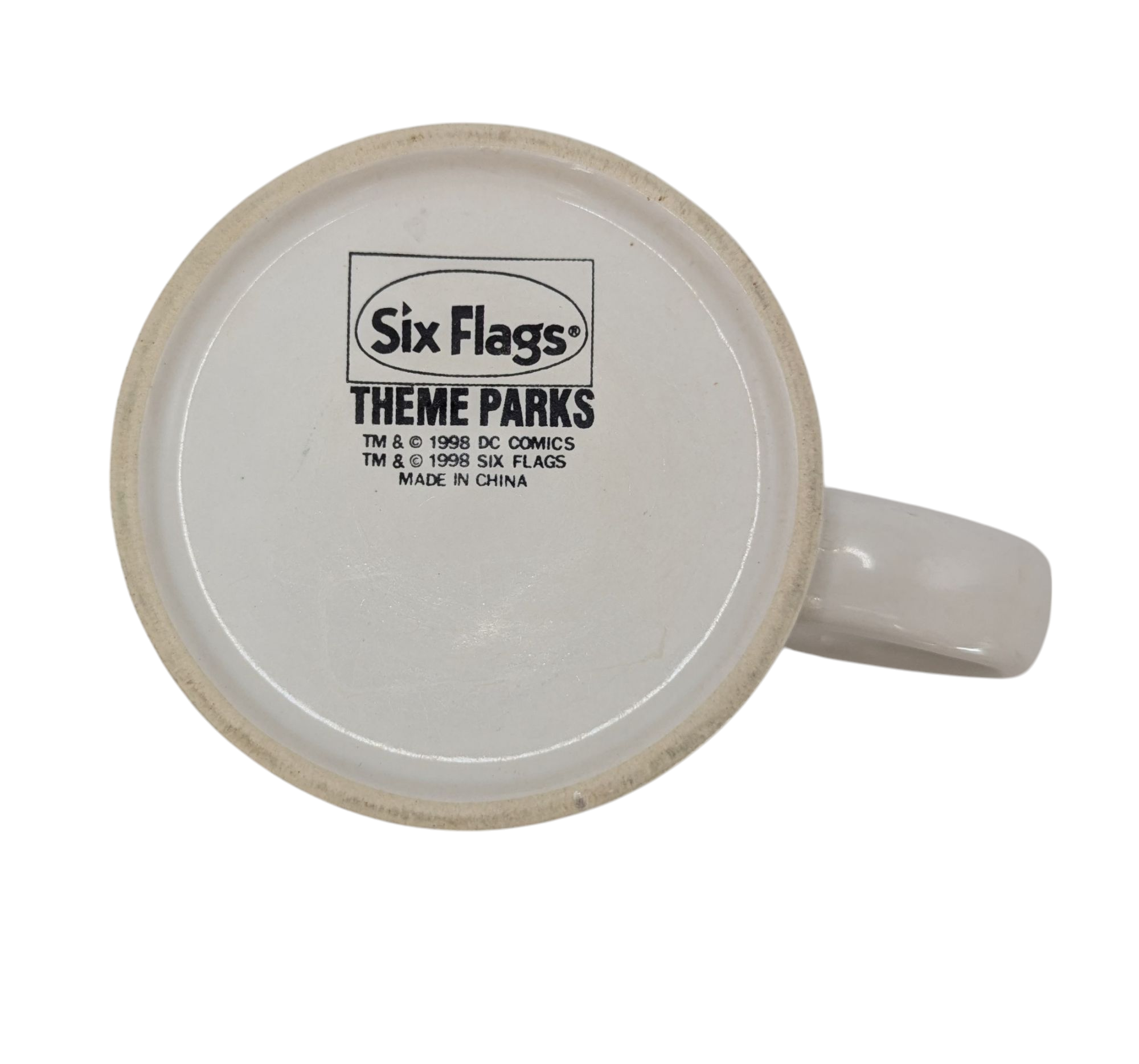 1998 Six Flags Theme Park DC Comics Taz Roller Coaster Coffee Tea Mug 10oz image 4