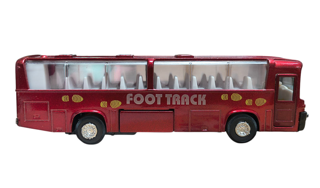 Cigiochi City Bus Red Foot Track #18 Pull Back Bus Diecast image 2