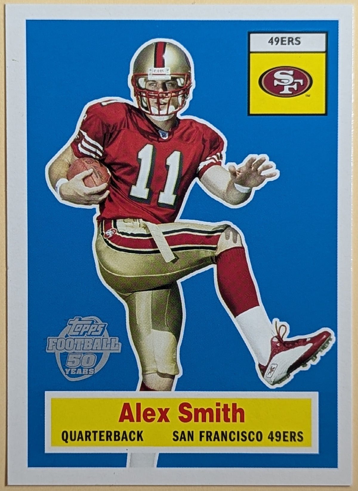 2005 Topps Throwbacks Promos #1 Alex Smith 49ers RC (1956 Topps Design)