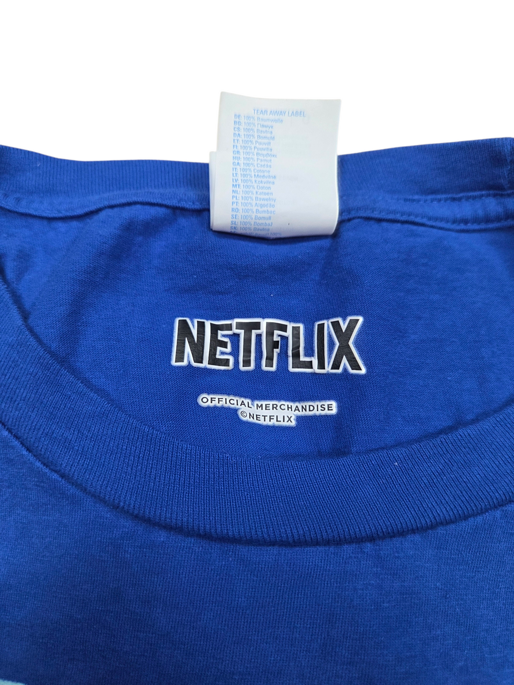 Netflix K-Pop Demon Hunters Huntrix Huntr/X Golden Trio Pose Blue T Shirt Large image 3