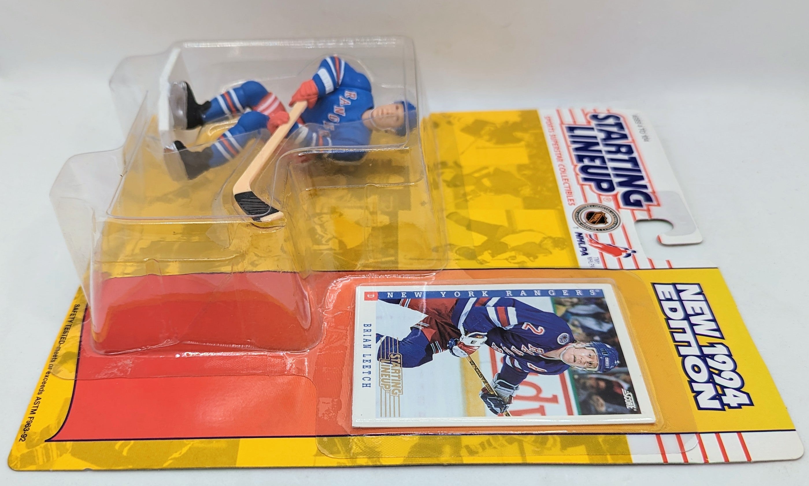 1994 Kenner Starting Lineup Brian Leetch New York Rangers Hockey NHL Figure image 3
