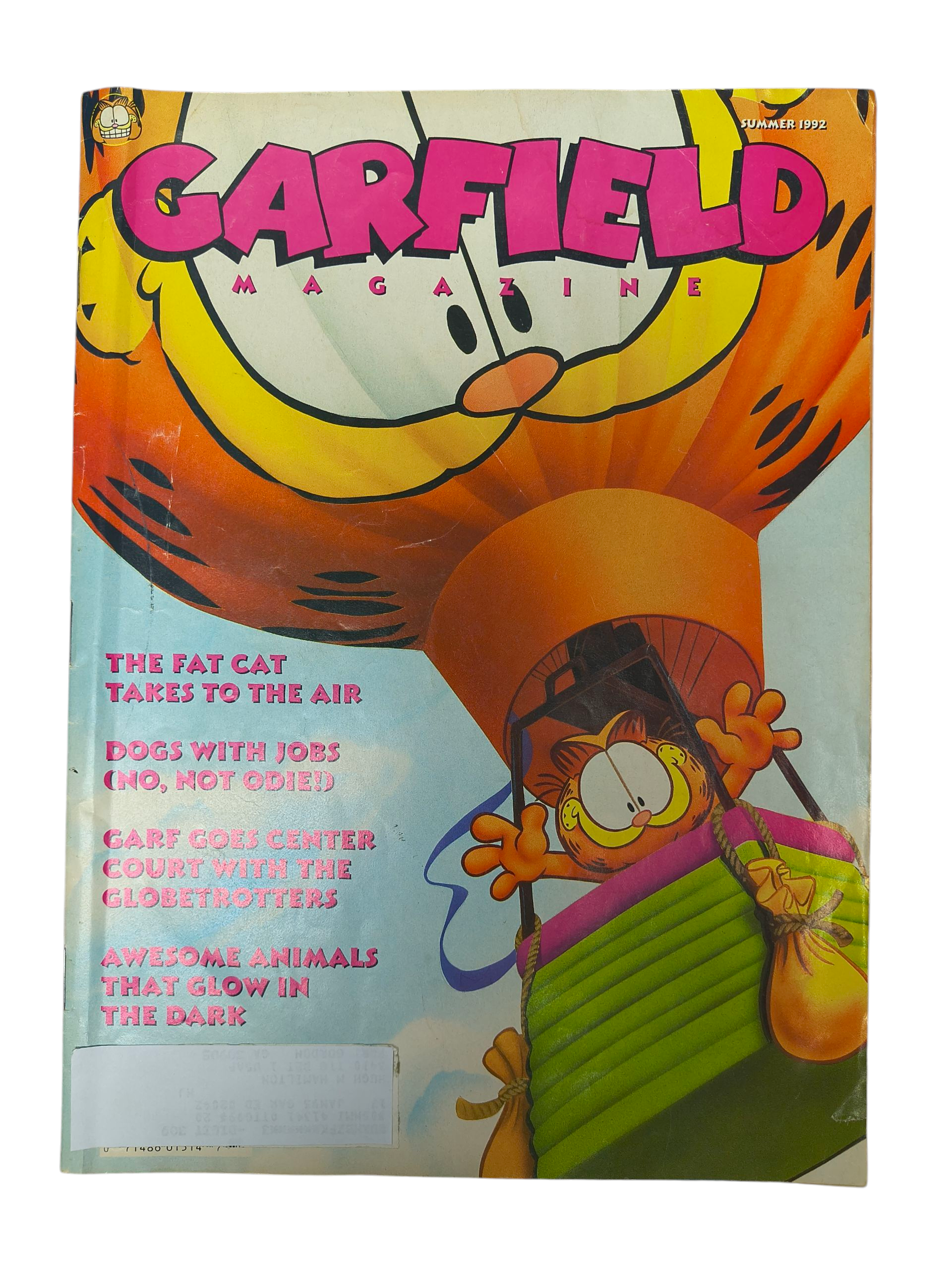 Summer 1992 Edition Garfield Magazine - Garfield Globetrotter Article