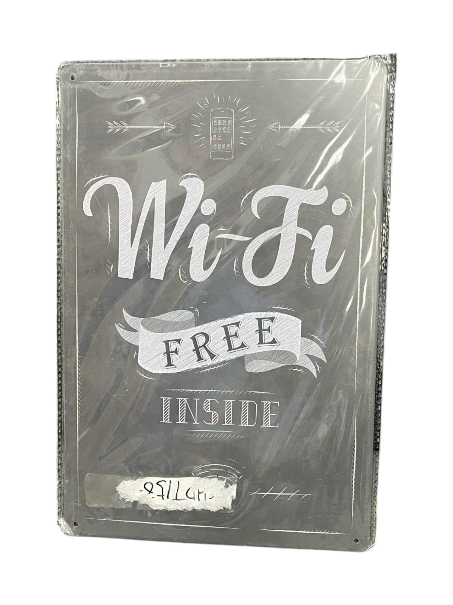 Wi-Fi Free Inside Tin Sign, Business Sign, Bars, Pubs, Clubs, Coffee Shops - DT