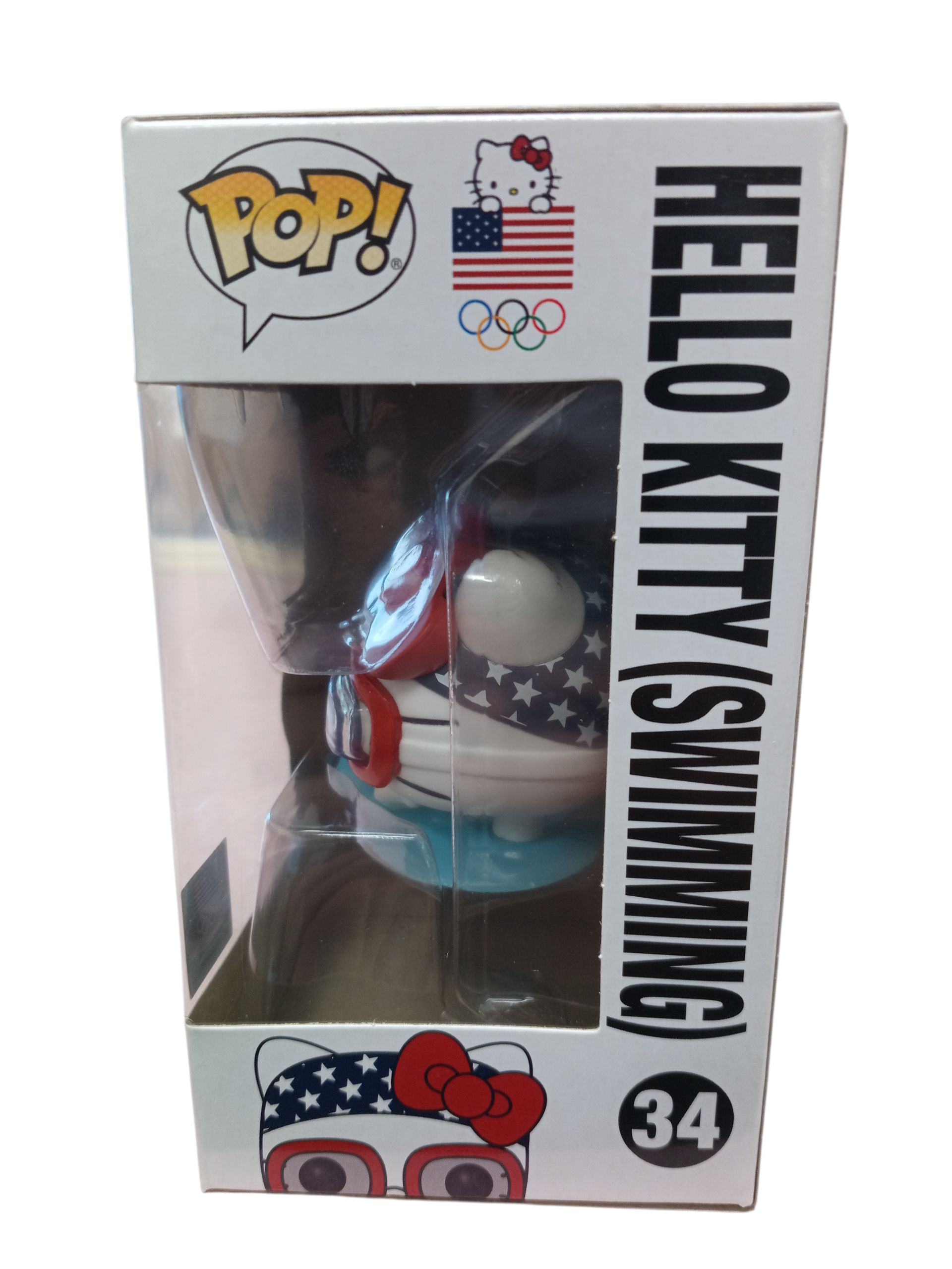 Funko Pop! Hello Kitty x Team Olympics USA Hello Kitty Swimming #34 Vinyl Figure image 4