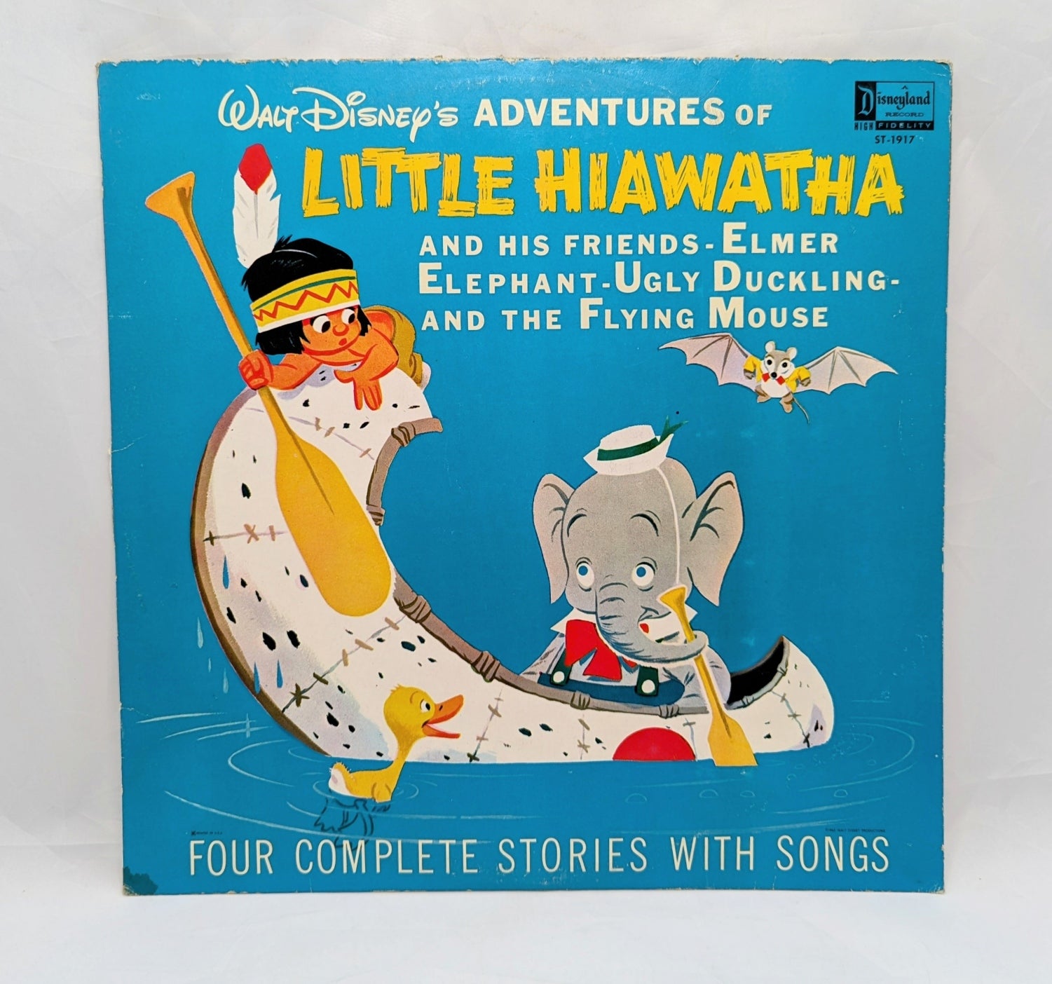 Vintage Walt Disney's Adventure Of Little Hiawatha And His Friends Vinyl Record