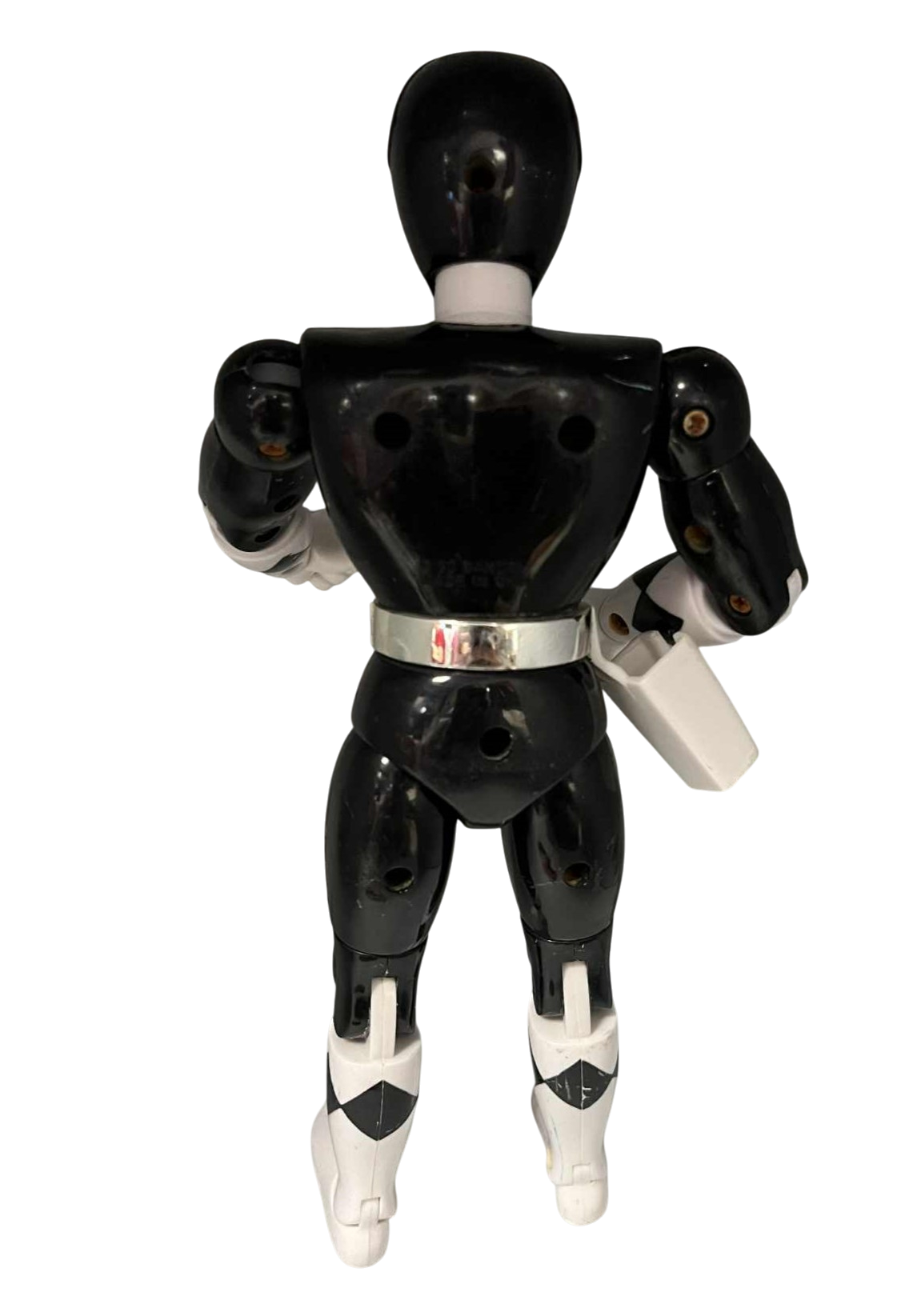 1993 Bandai Mighty Morphin Power Rangers Black Ranger Zack 8” Figure image 2