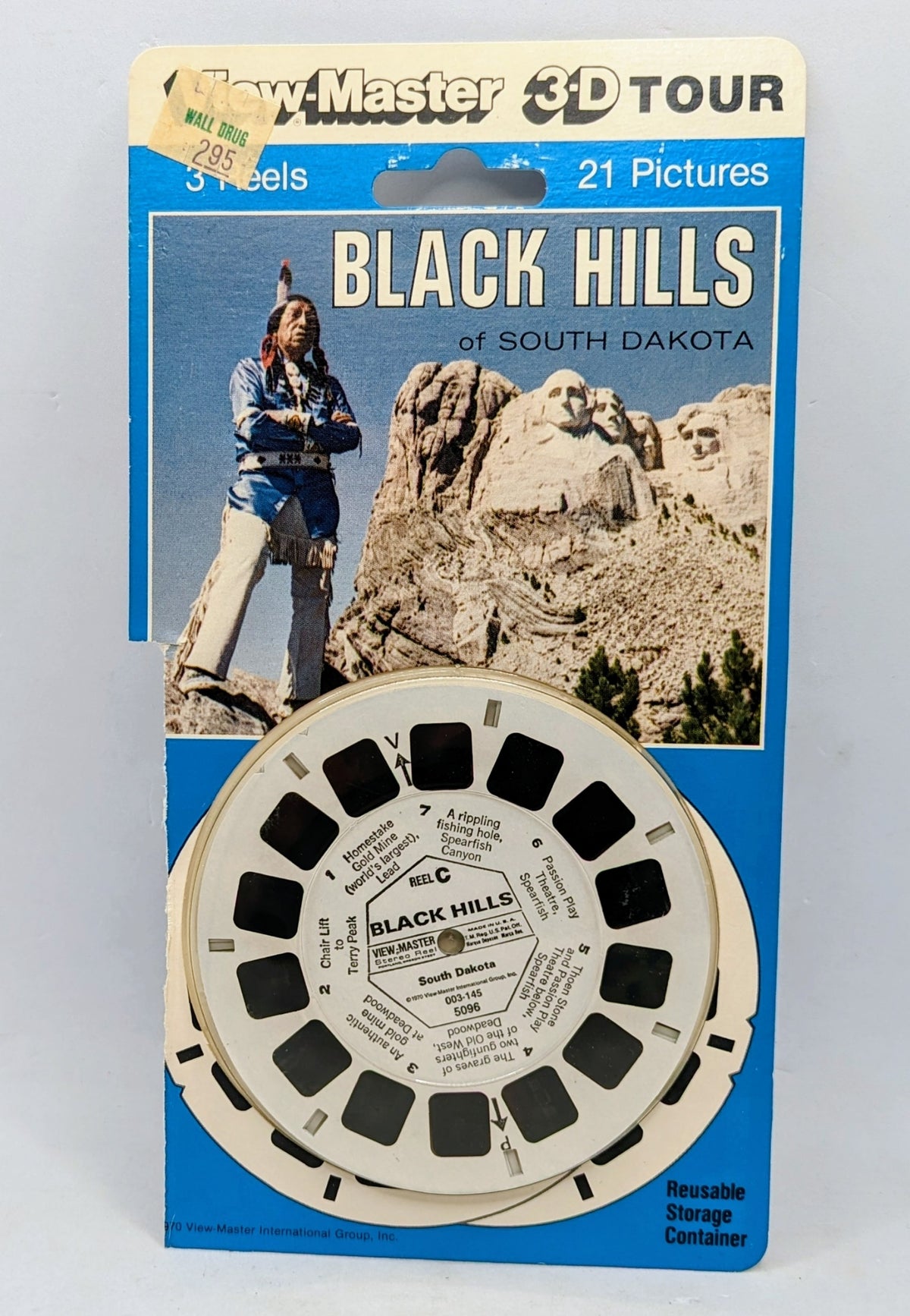 Vintage View Master 3D Tour Black Hills Of South Dakota 3 Reel Set - Preowned