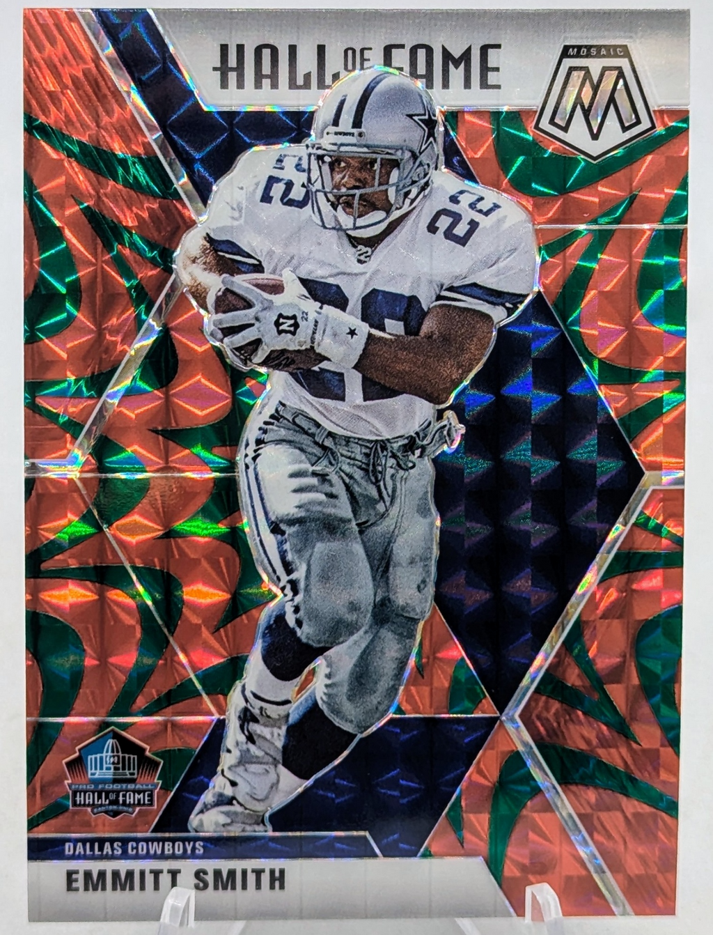 2020 Panini Mosaic #288 Prizm Reactive Green Emmitt Smith Cowboys