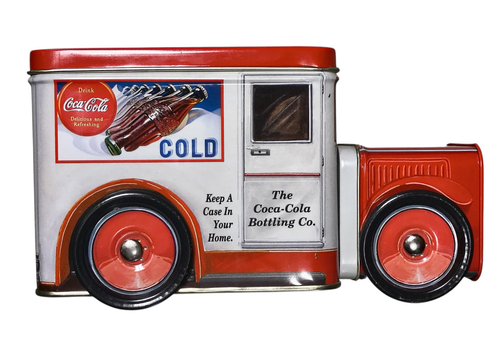 1996 Coca Cola Delivery Truck Collectible Mult Tin w/ Moving Wheels image 2
