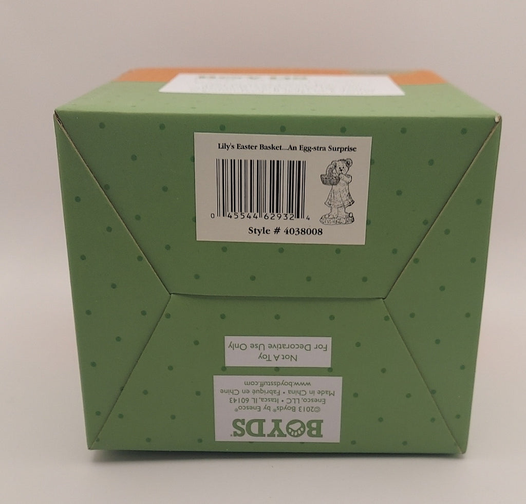 2012 Boyds by Enesco Bearstone Collection Lily's Easter Basket image 3
