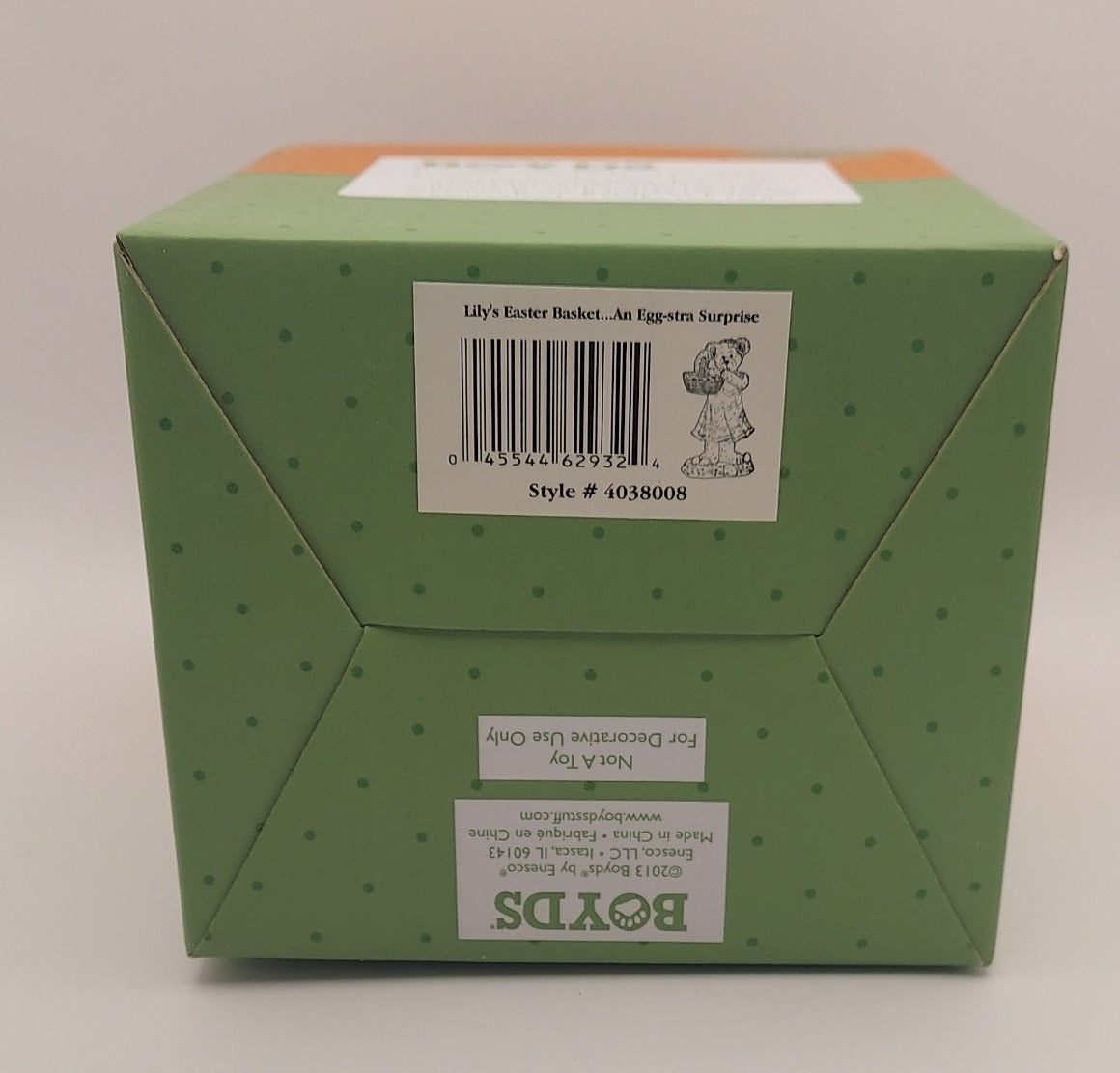 2012 Boyds by Enesco Bearstone Collection Lily's Easter Basket image 3