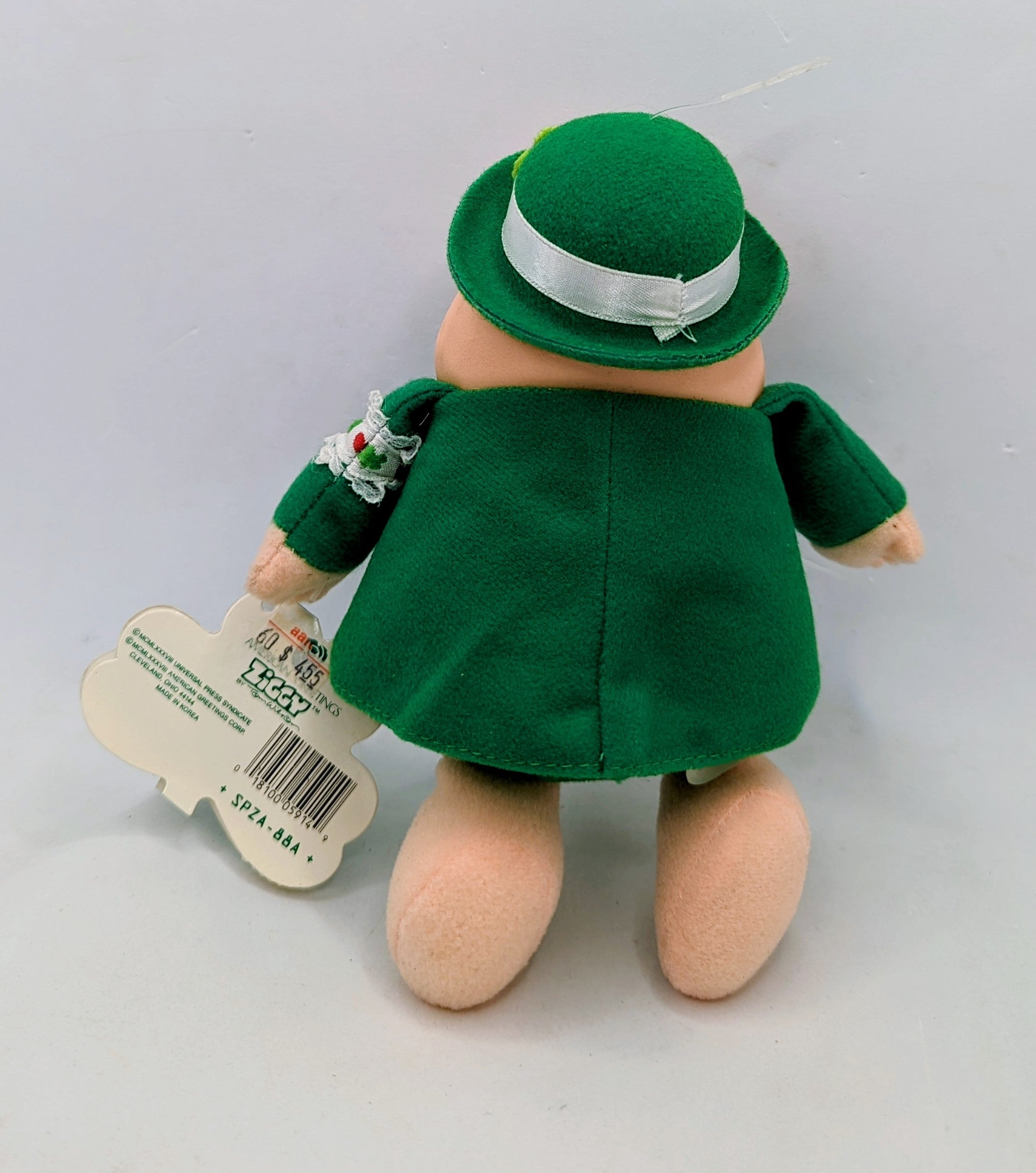 1988 Ziggy Kiss Me I'm Irish St. Patrick's Plush Doll 6" image 2