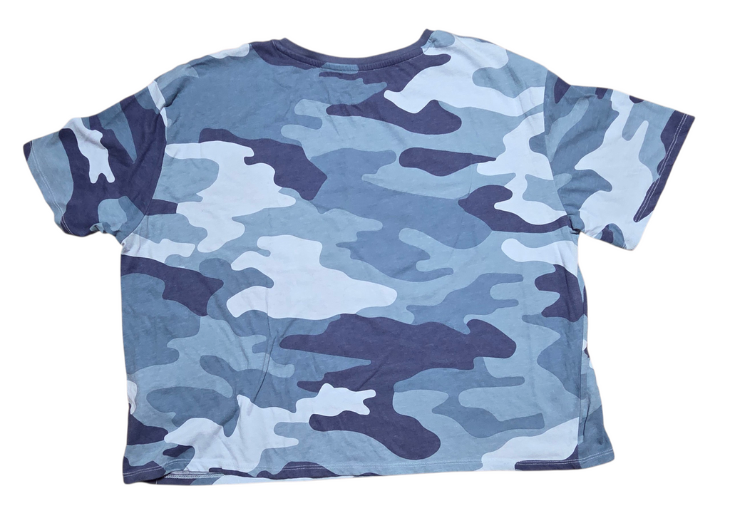 2020 Top Gun Maverick Fighter Jet Blue Camo Crop Top 3XL/3XG(21) T-Shirt image 2