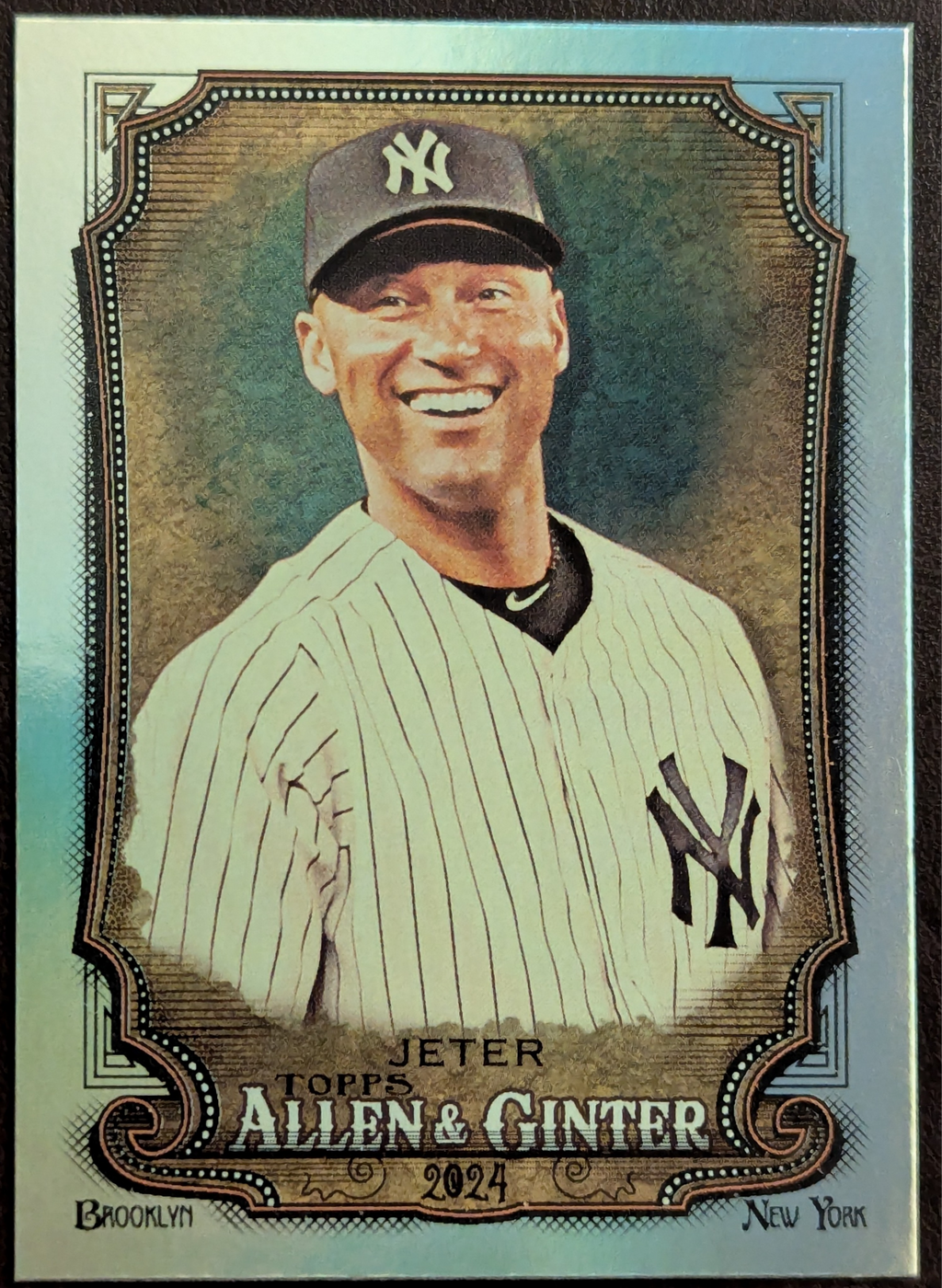 2024 Topps Allen & Ginter Derek Jeter Hot Box Silver Foil #175 New York Yankees