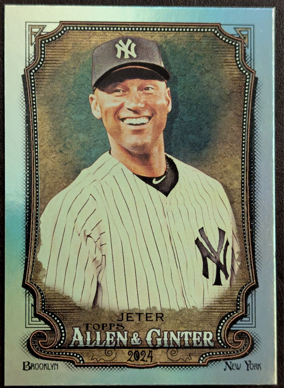 2024 Topps Allen & Ginter Derek Jeter Hot Box Silver Foil #175 New York Yankees