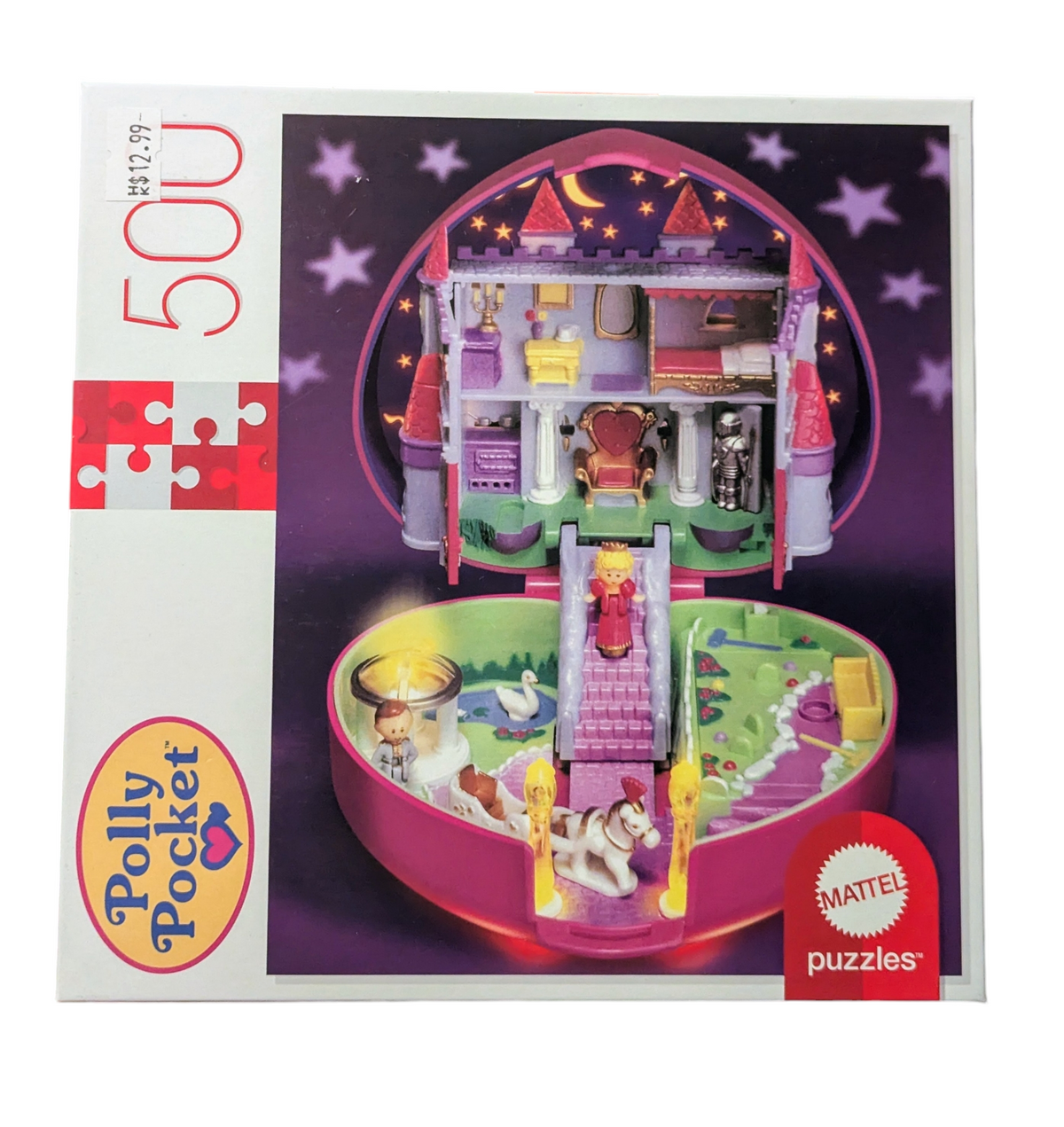 Mattel Polly Pocket Compact 500 Piece Puzzle With Mini-Poster