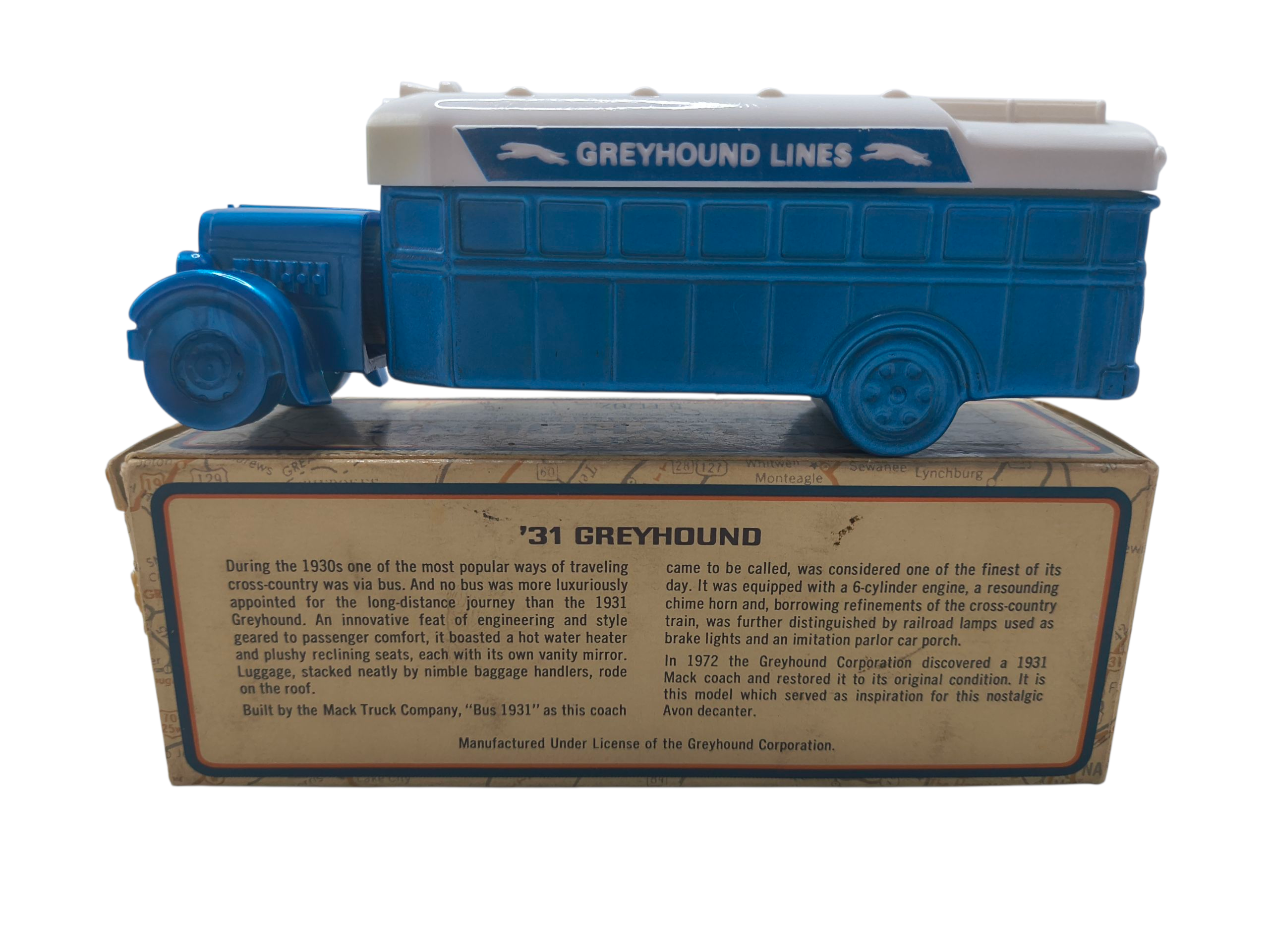 1976 Avon 31' Greyhound Bus Lines Everest Aftershave 5 oz image 2