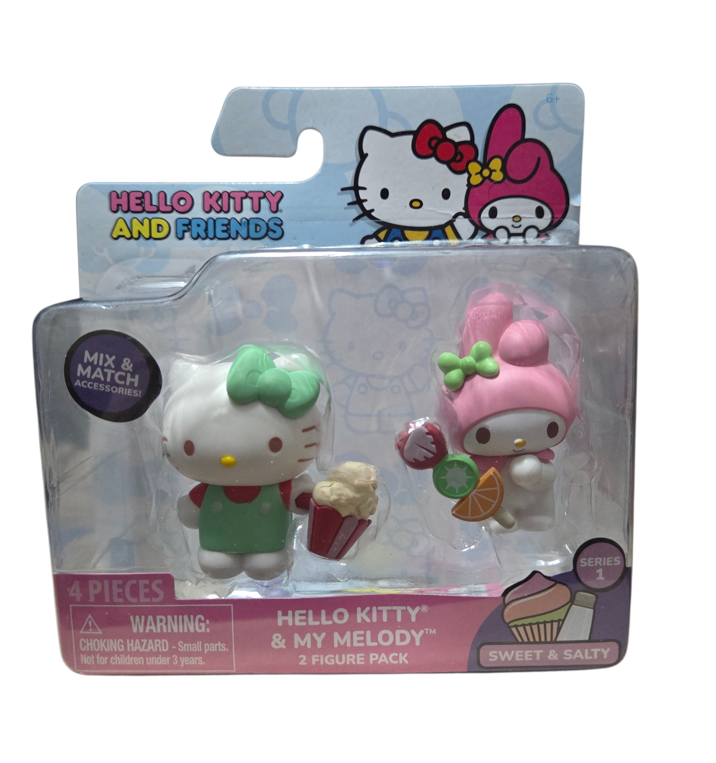 Hello Kitty And Friends Hello Kitty & My Melody Sweet & Salty Series 1 Figures