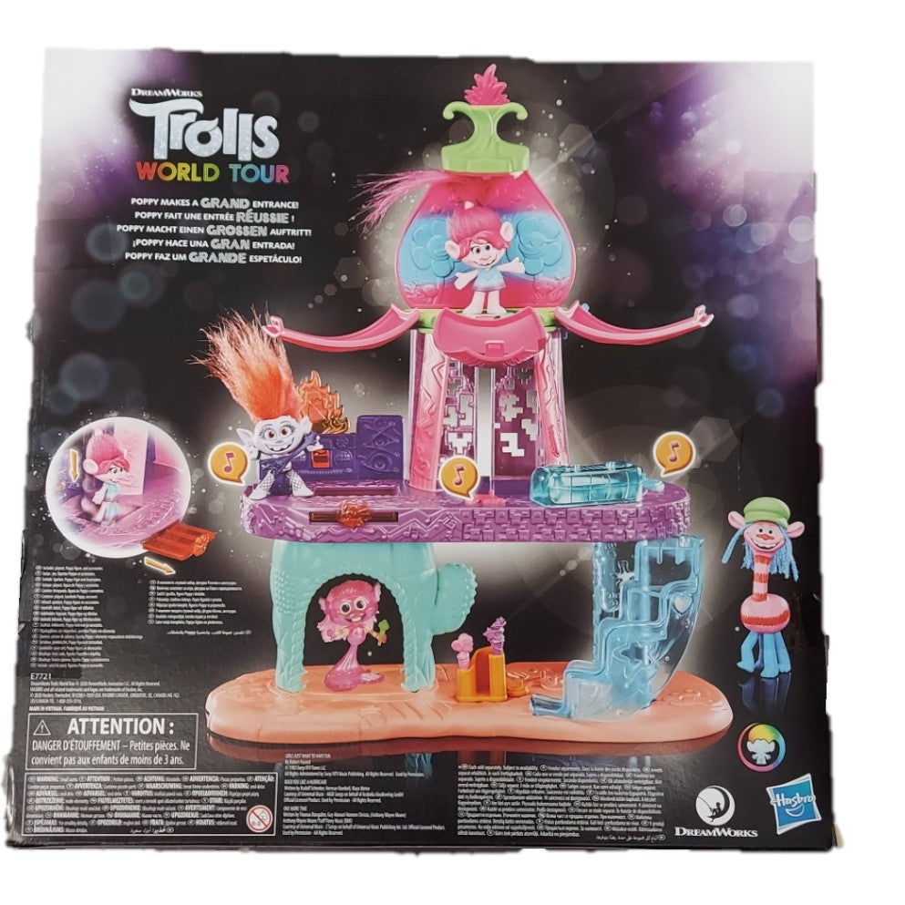 Trolls DreamWorks World Tour Blooming Pod Stage Musical Playset image 2