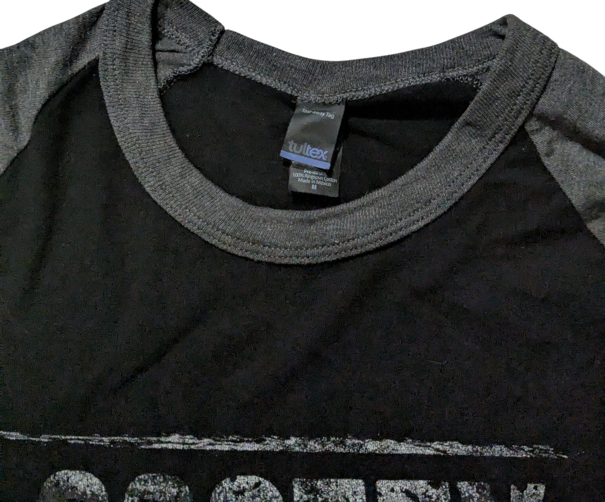 Scotty McCreery Black Grey Concert Tour Raglan Graphic Tee 3/4 Sleeve Womens M image 3