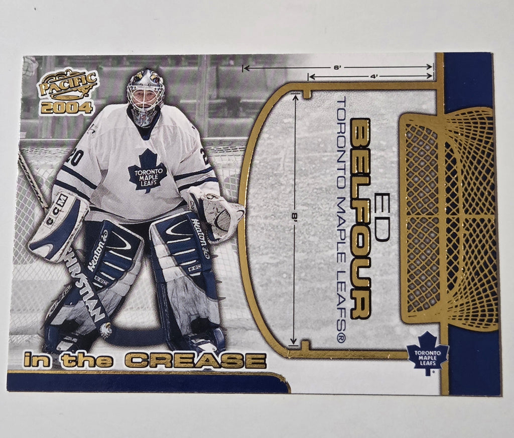 2003-04 Pacific in the Crease Ed Belfour Maple Leafs #11 HOF 0q3