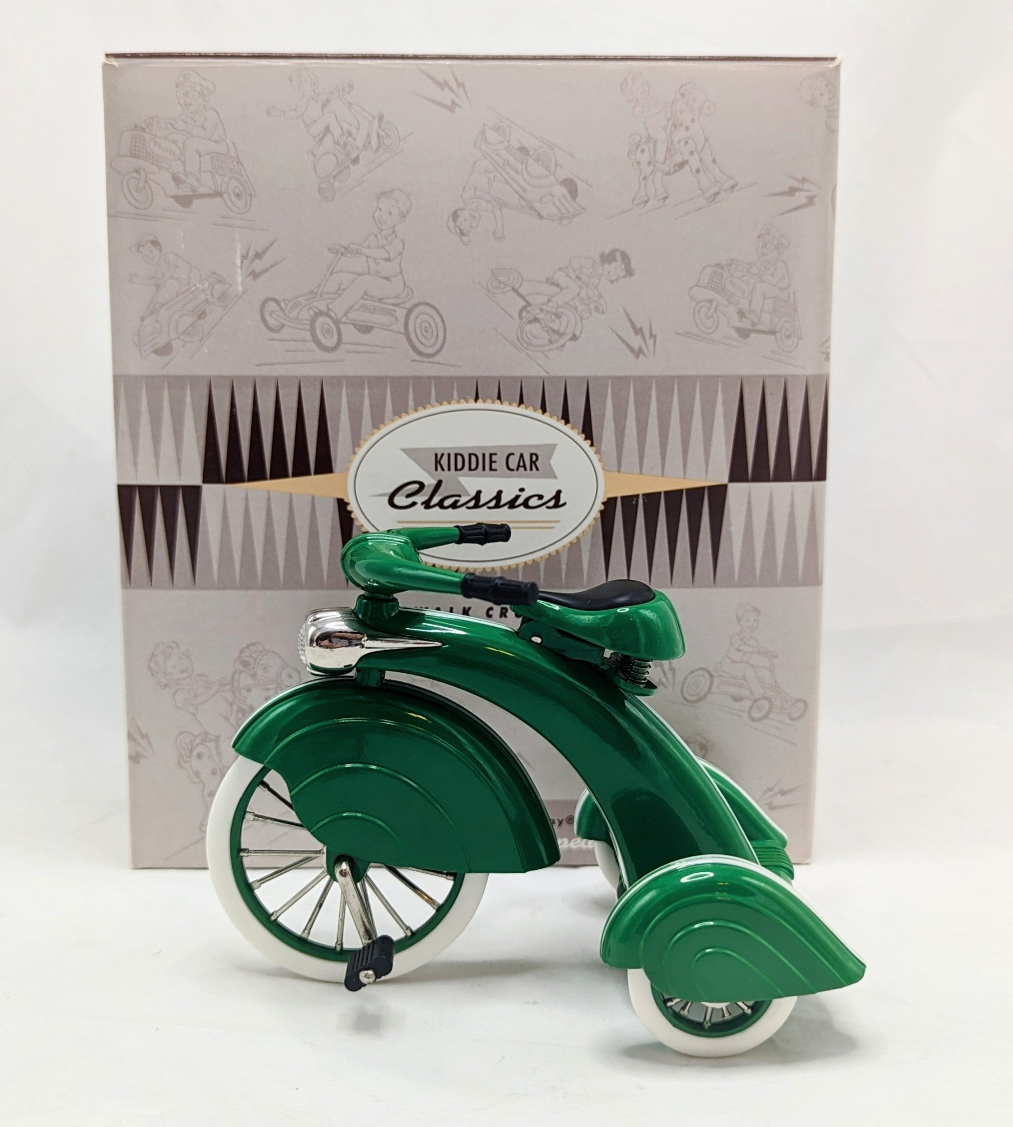 Hallmark Kiddie Car Sidewalk Cruisers 1935 Steelcraft Streamline Velocipede image 2