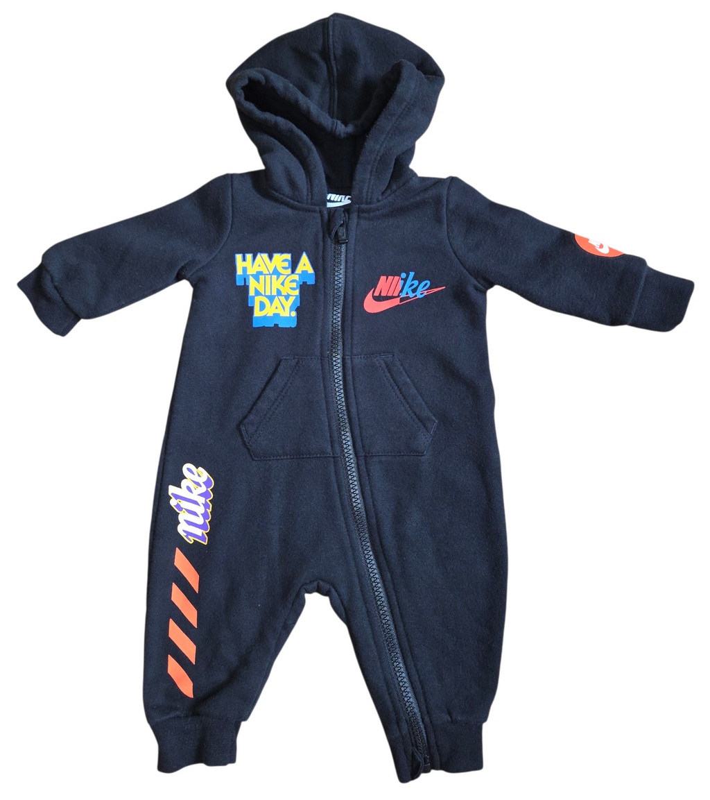 Nike Have A Nike Day Baby Boy Hooded Fleece Full Zip Coverall 3 Months