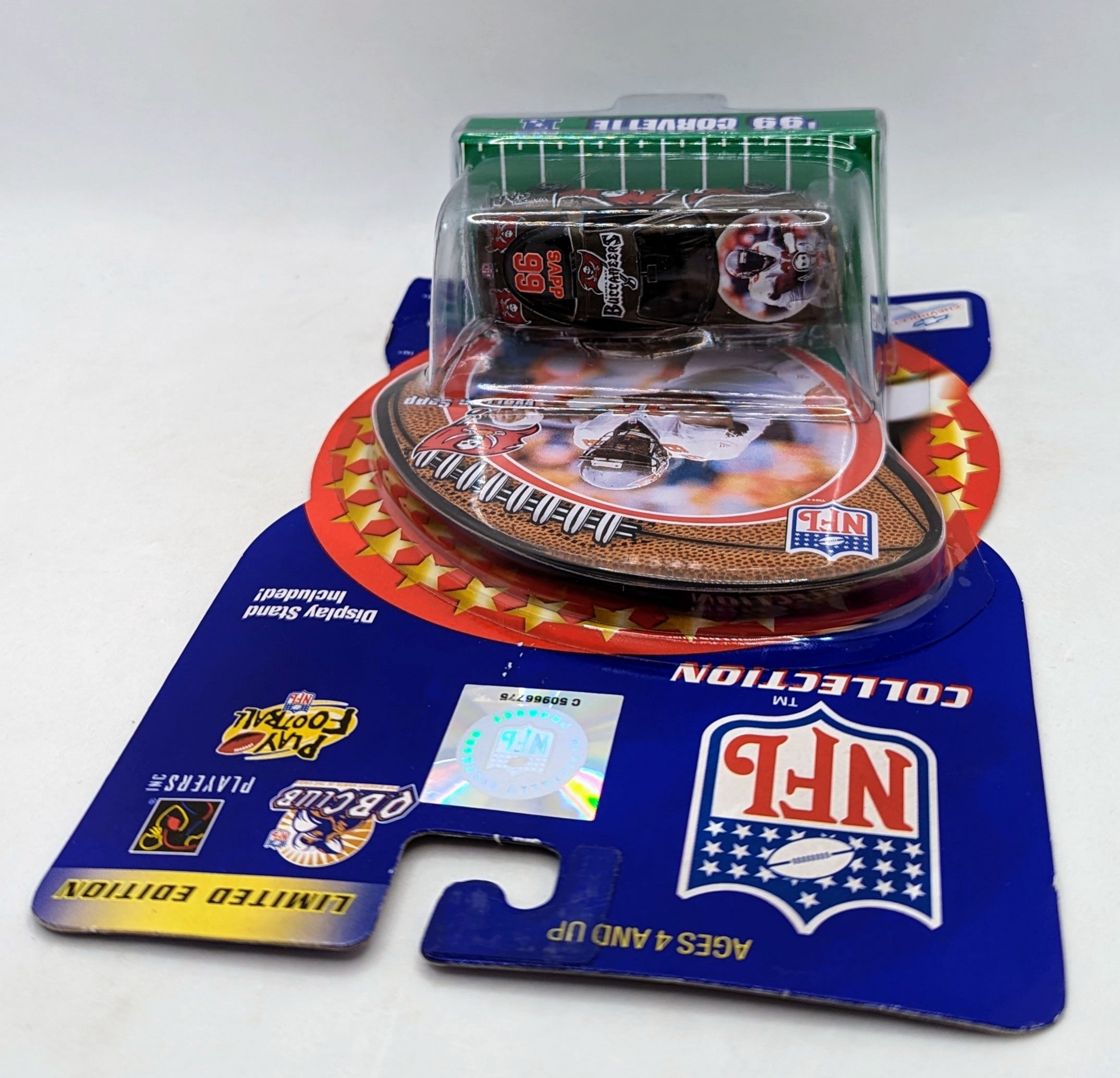 2000 Hasbro Starting Lineup NFL Warren Sapp Tampa Bay Buccaneers '99 Corvette image 3