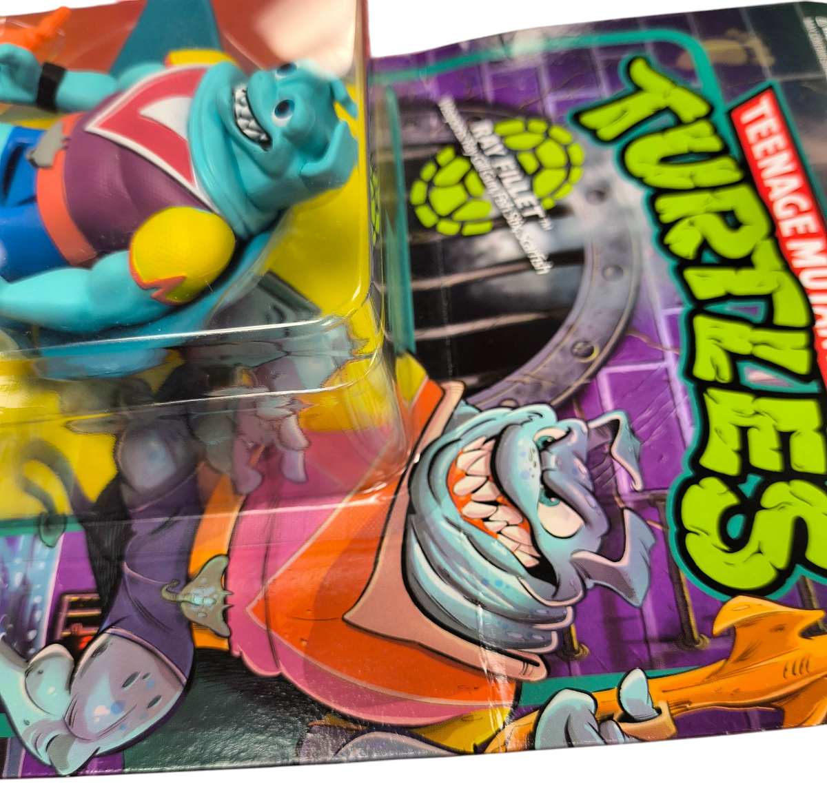 Super7 Reaction Teenage Mutant Ninja Turtles TMNT Ray Filet 3.75 Figure image 3