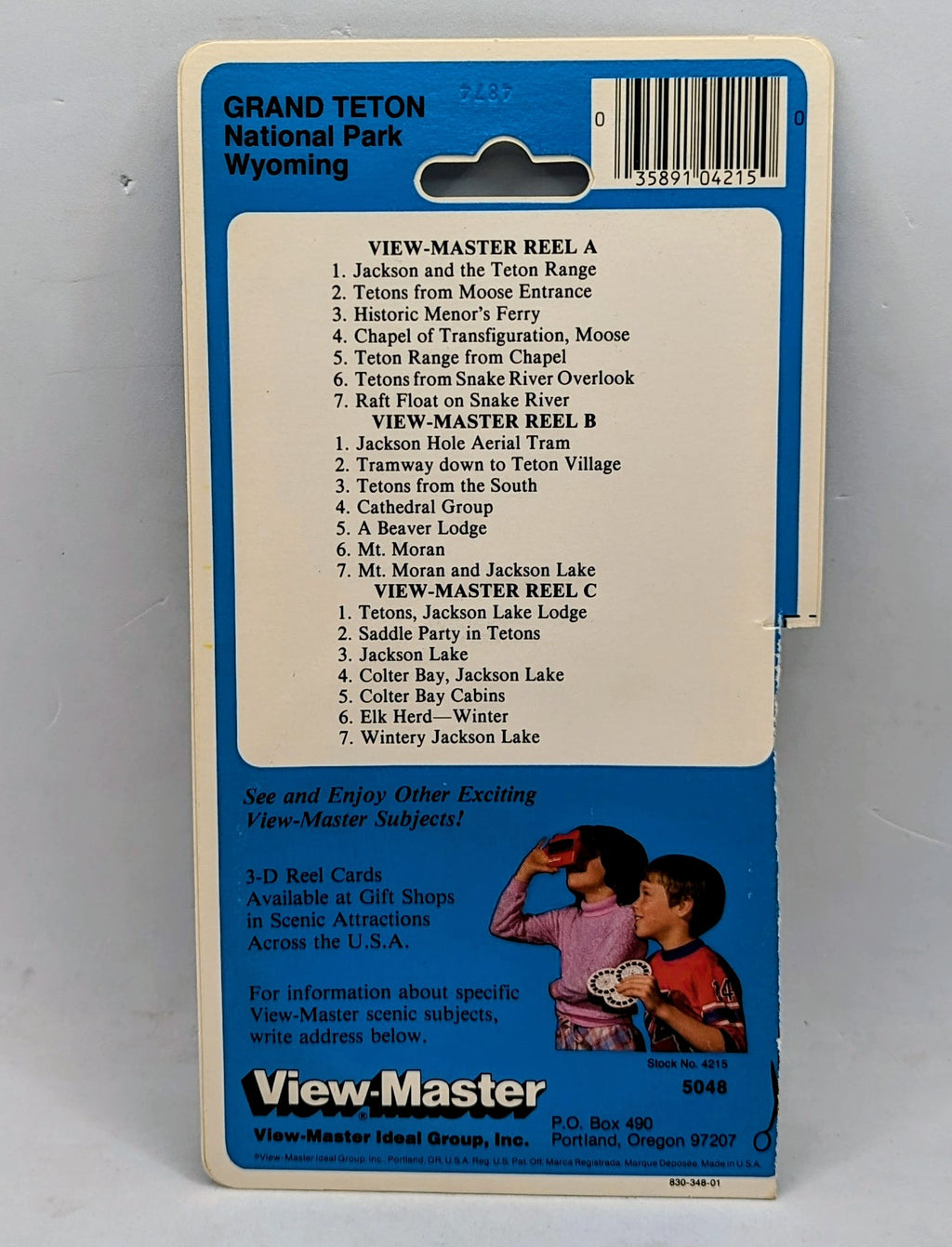 Vintage View-Master 3D Tour Grand Teton National Park Wyoming 3 Reel image 2