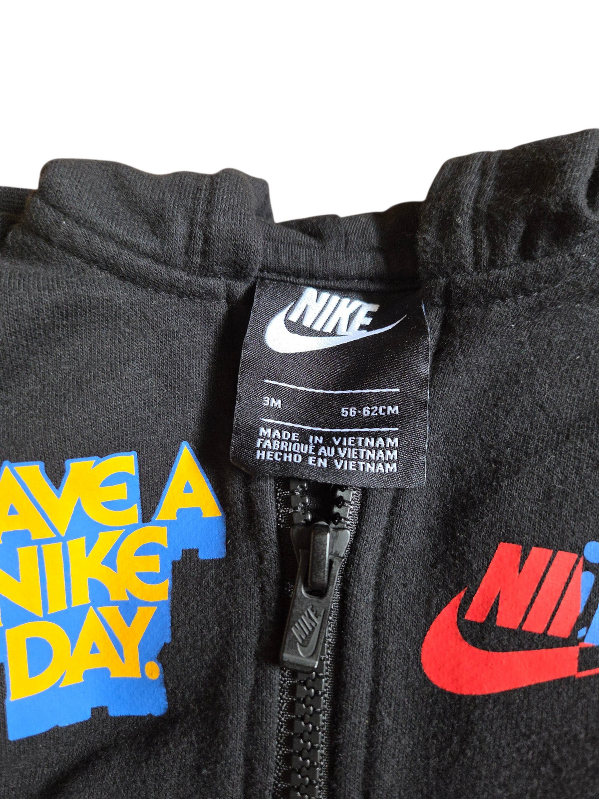 Nike Have A Nike Day Baby Boy Hooded Fleece Full Zip Coverall 3 Months image 3