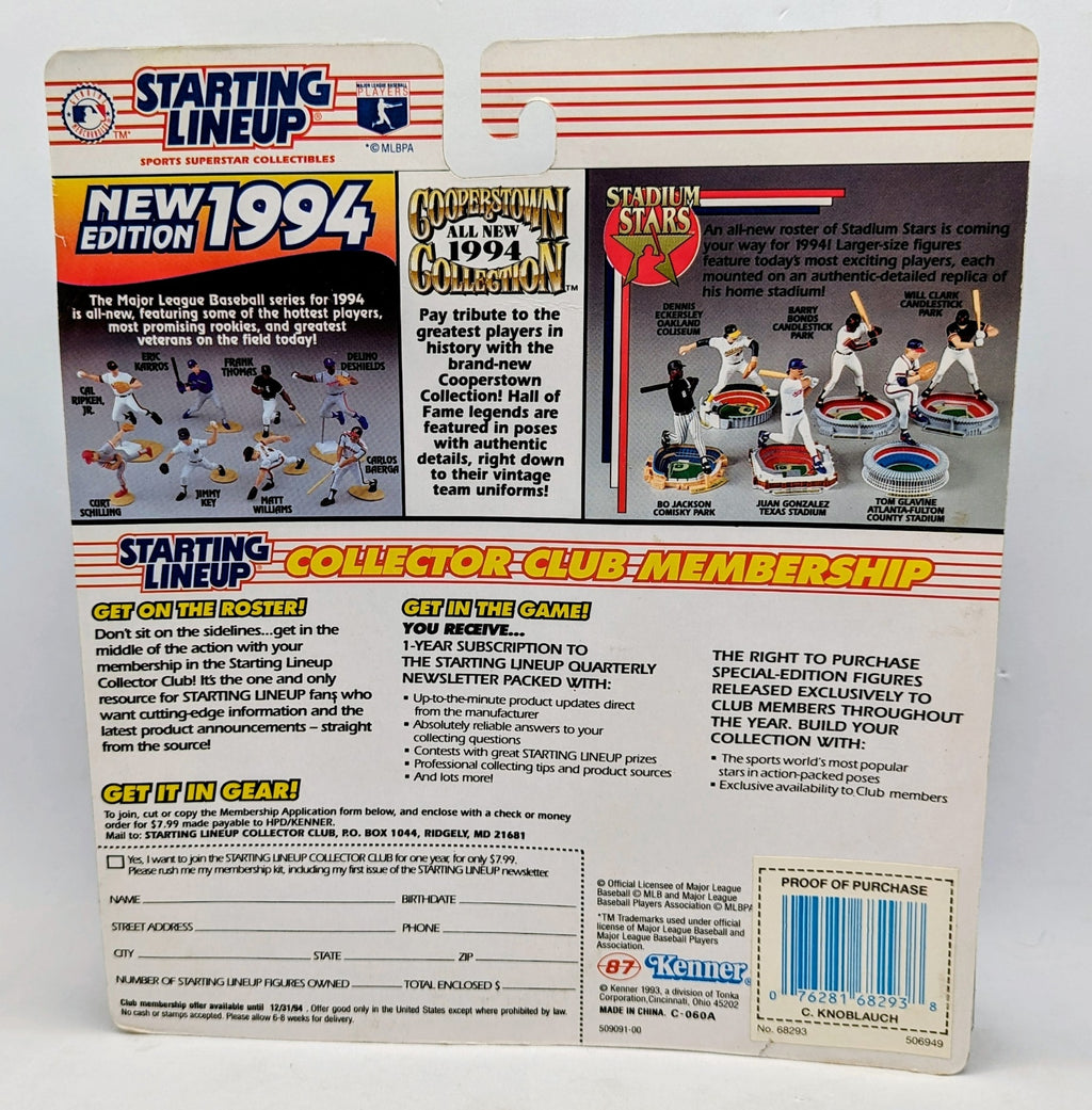 1994 Starting Lineup Chuck Knoblauch Minnesota Twins Figure image 2