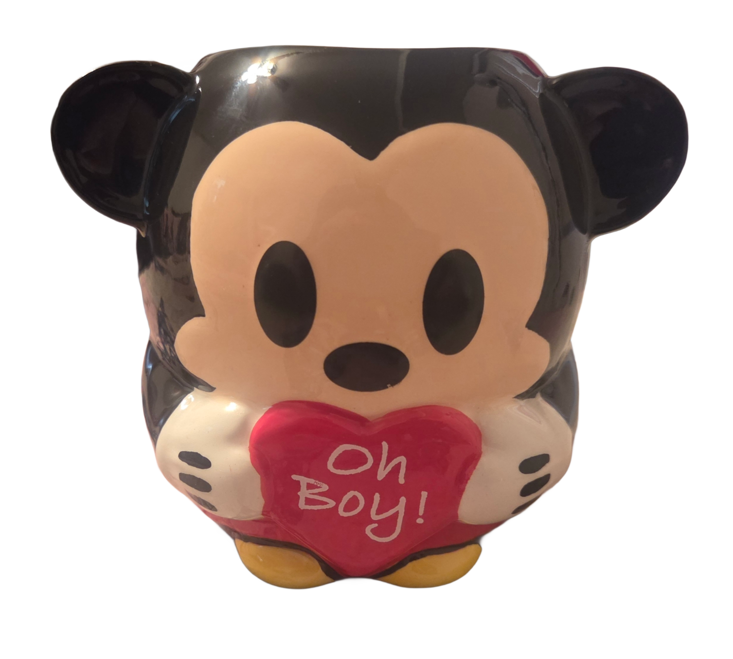 Zak Design Disney Mickey Mouse Holding Heart Oh Boy 16oz Mug