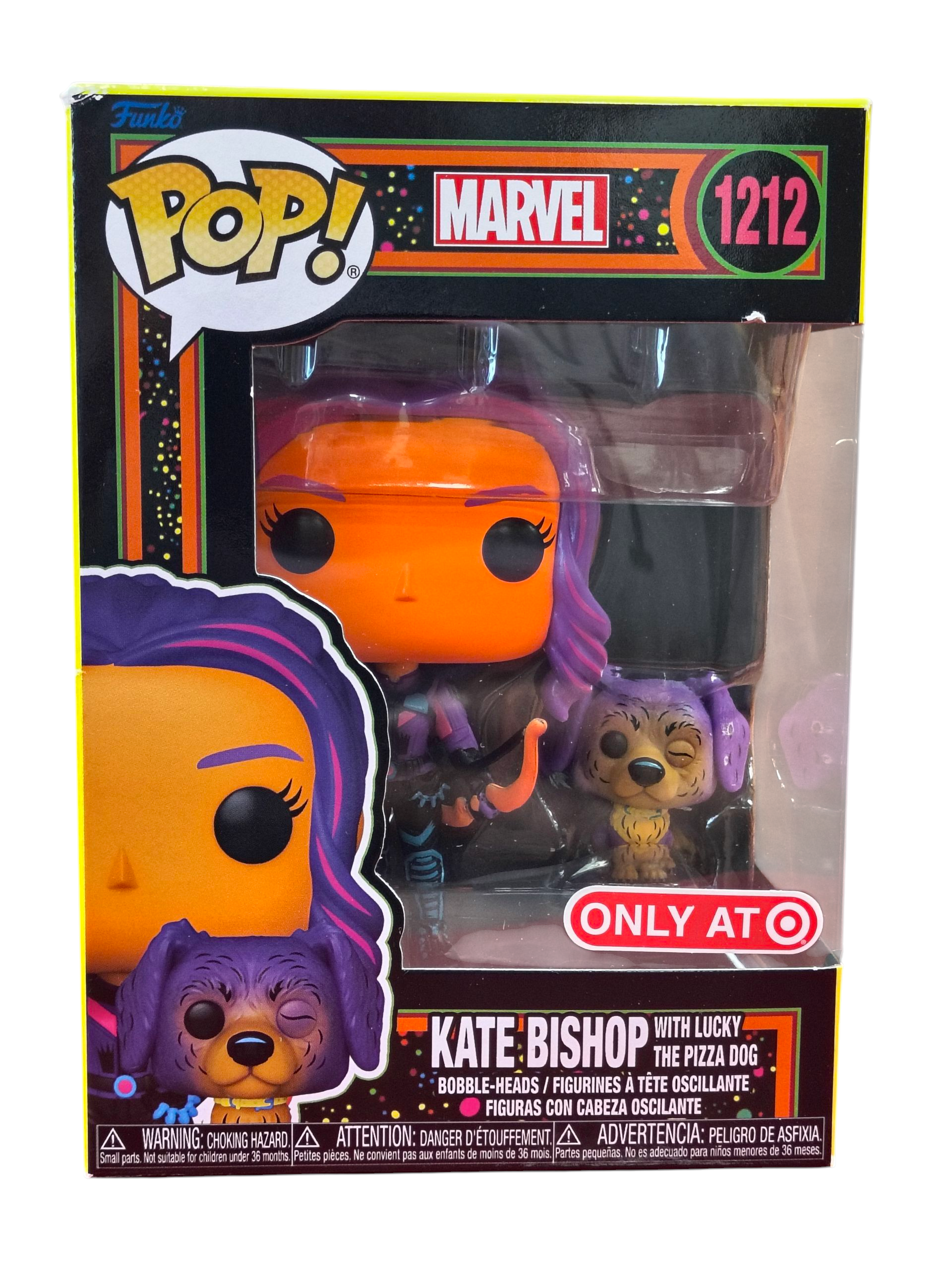 2022 Funko Pop Marvel Kate Bishop & Lucky The Pizza Dog #1212 Exclusive - SC