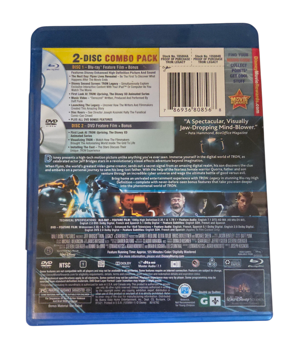 2011 Disney Tron: Legacy Blu-ray - No DVD/Digital image 3