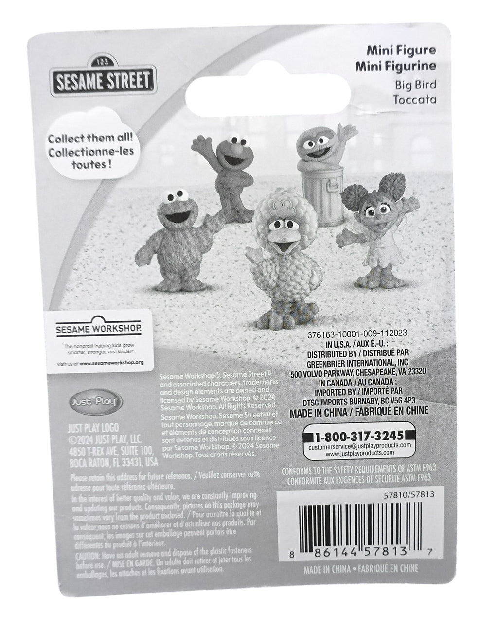 2024 Just Play Sesame Street 3" Big Bird Figure image 2