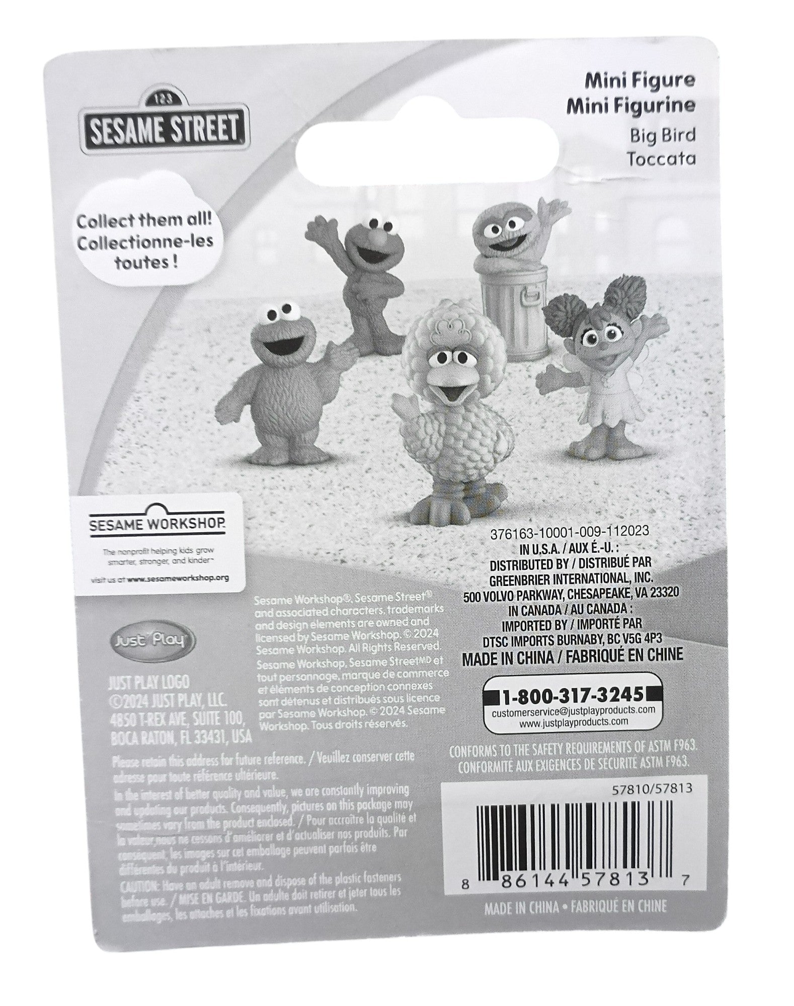 2024 Just Play Sesame Street 3" Big Bird Figure image 2