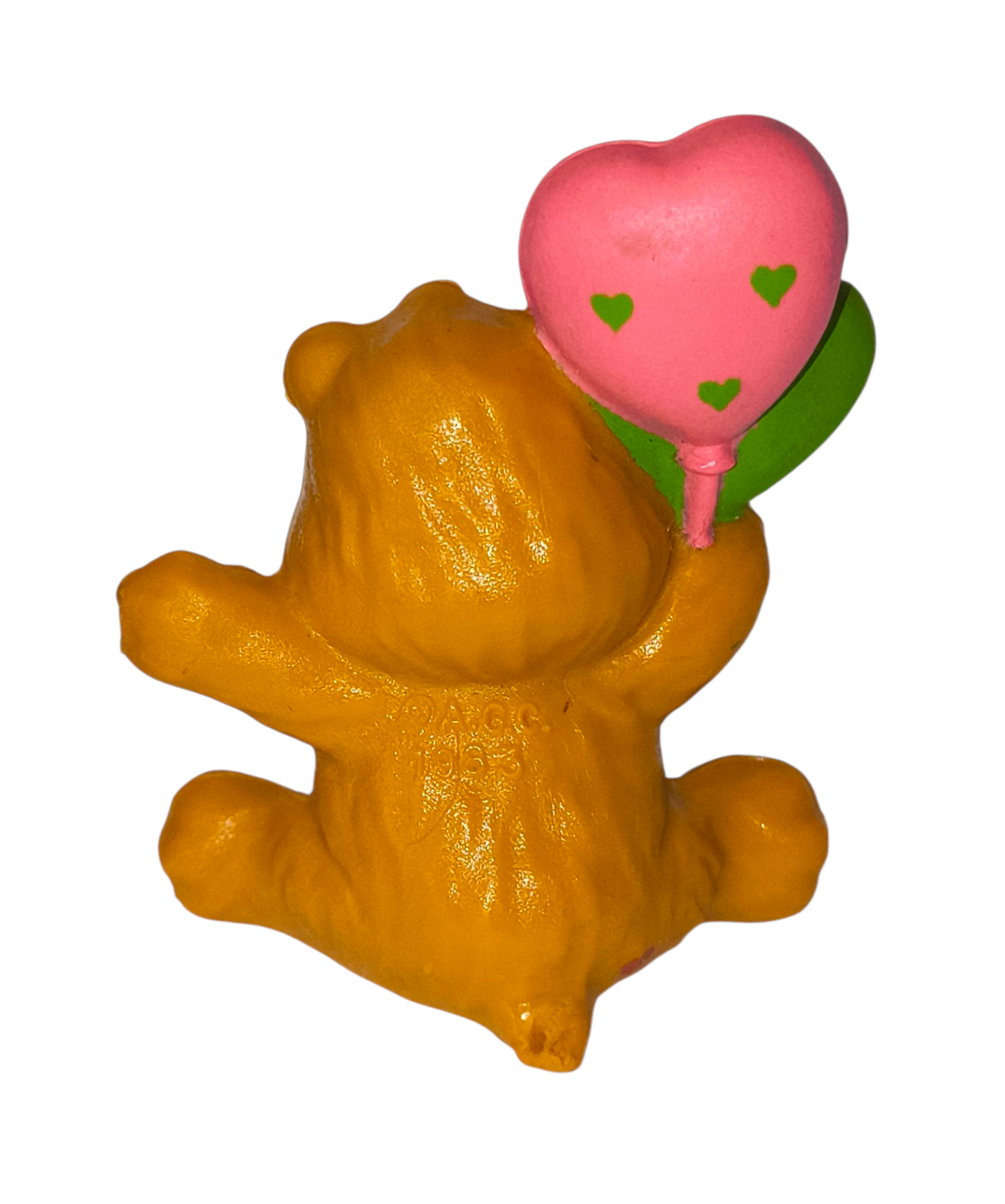 1983 AGC Care Bears Tenderheart Bear With Balloons 2" Figure image 2