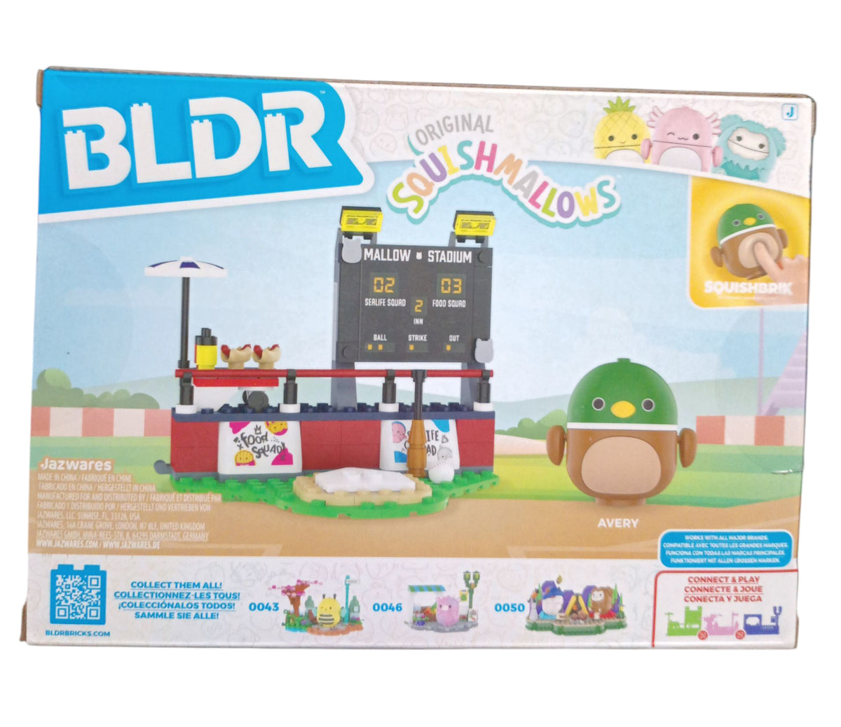 BLDR Squishmallows Avery's Ball Game Squishbrik 121 Pieces image 2