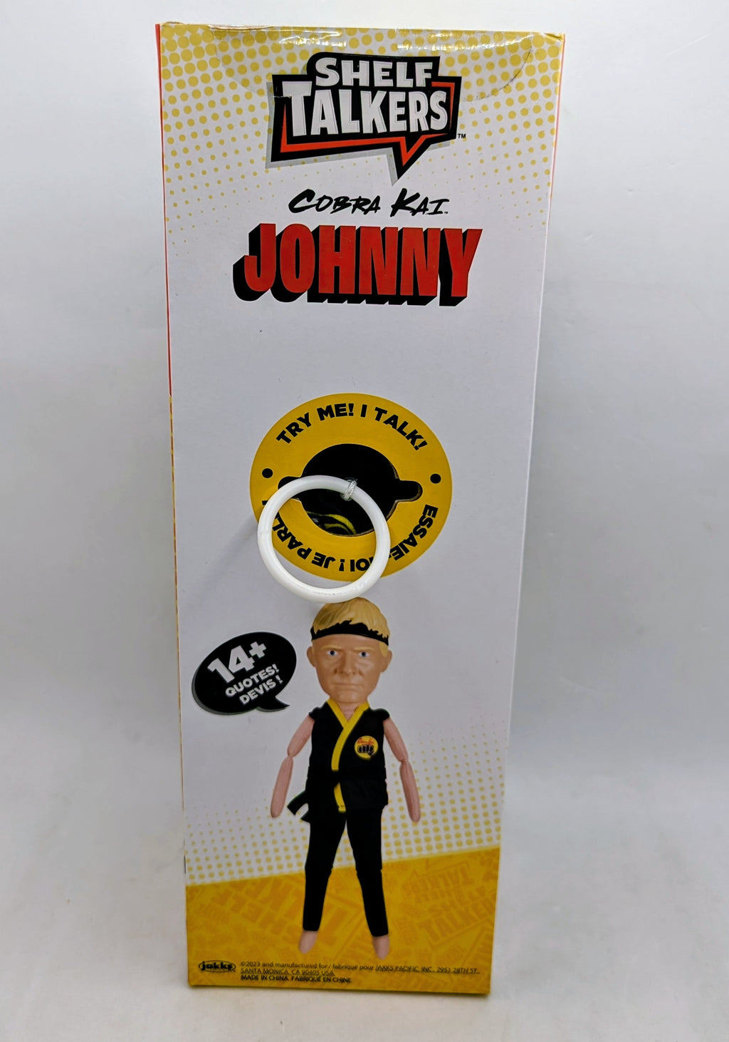 2023 Jakks Shelf Talkers Cobra Kai Johnny Lawrence 12" Talking Pull String Doll image 2