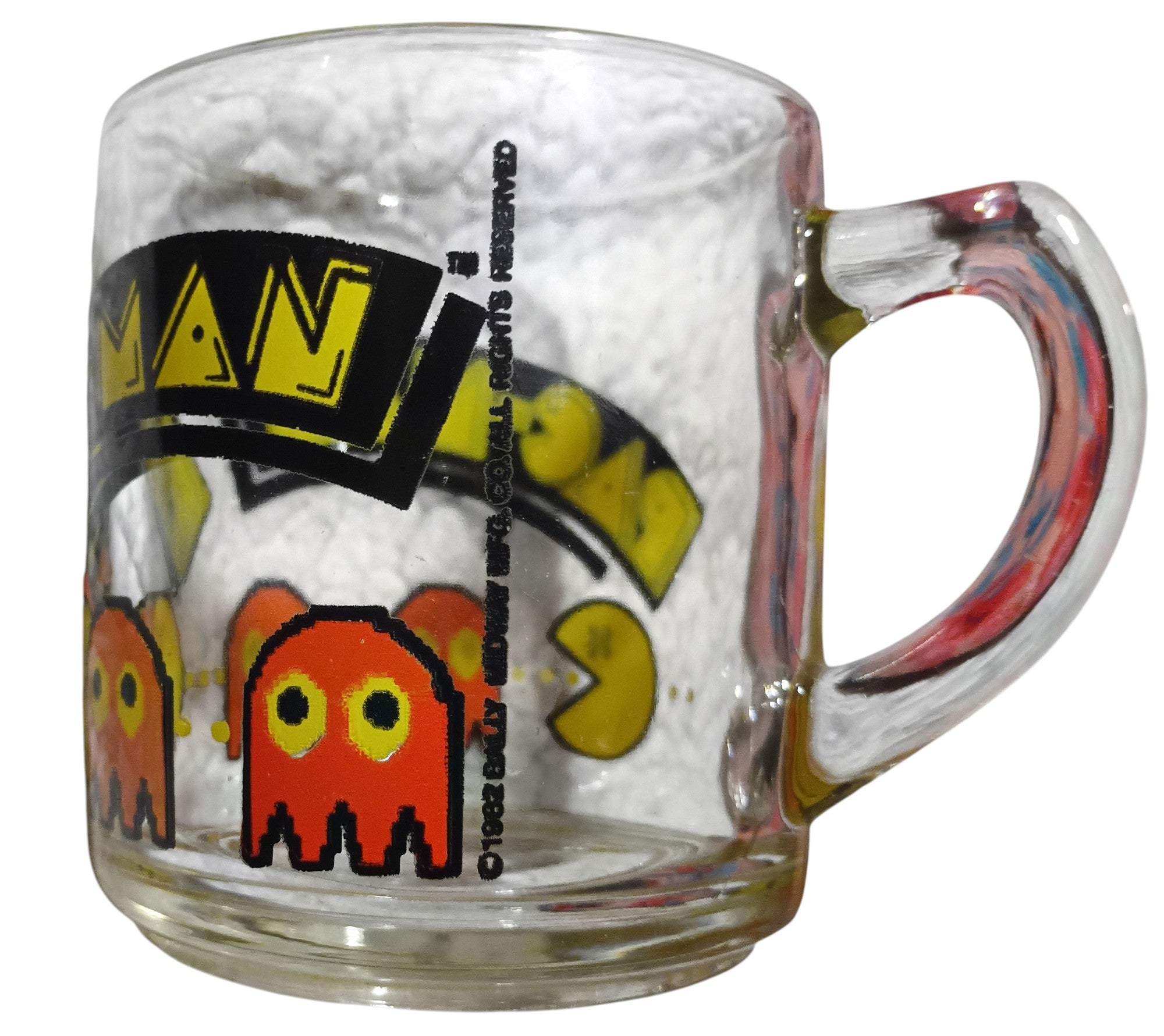 1982 Libbey Bally Midway Mfg Pac Man Glass Coffee Mug image 4