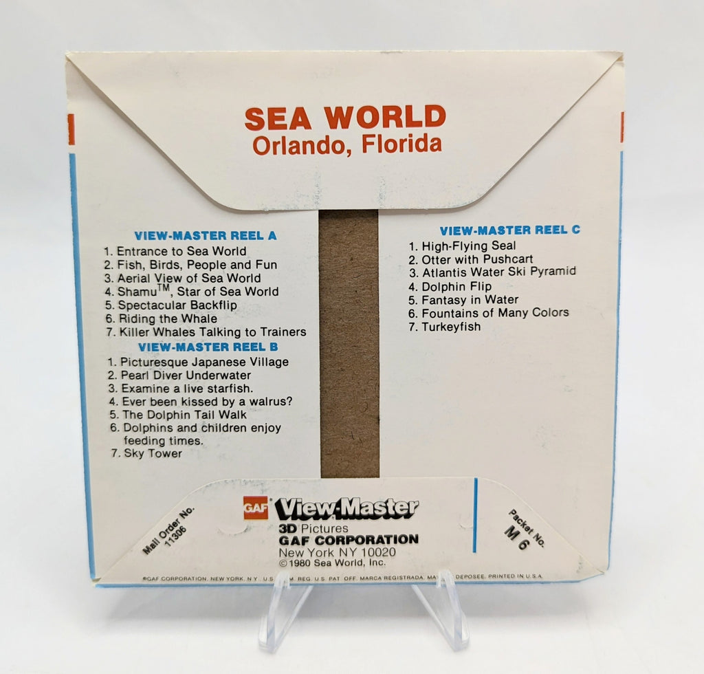 1980 GAF View-Master Sea World Florida 21 3D Pictures 3 Reel Pack image 2