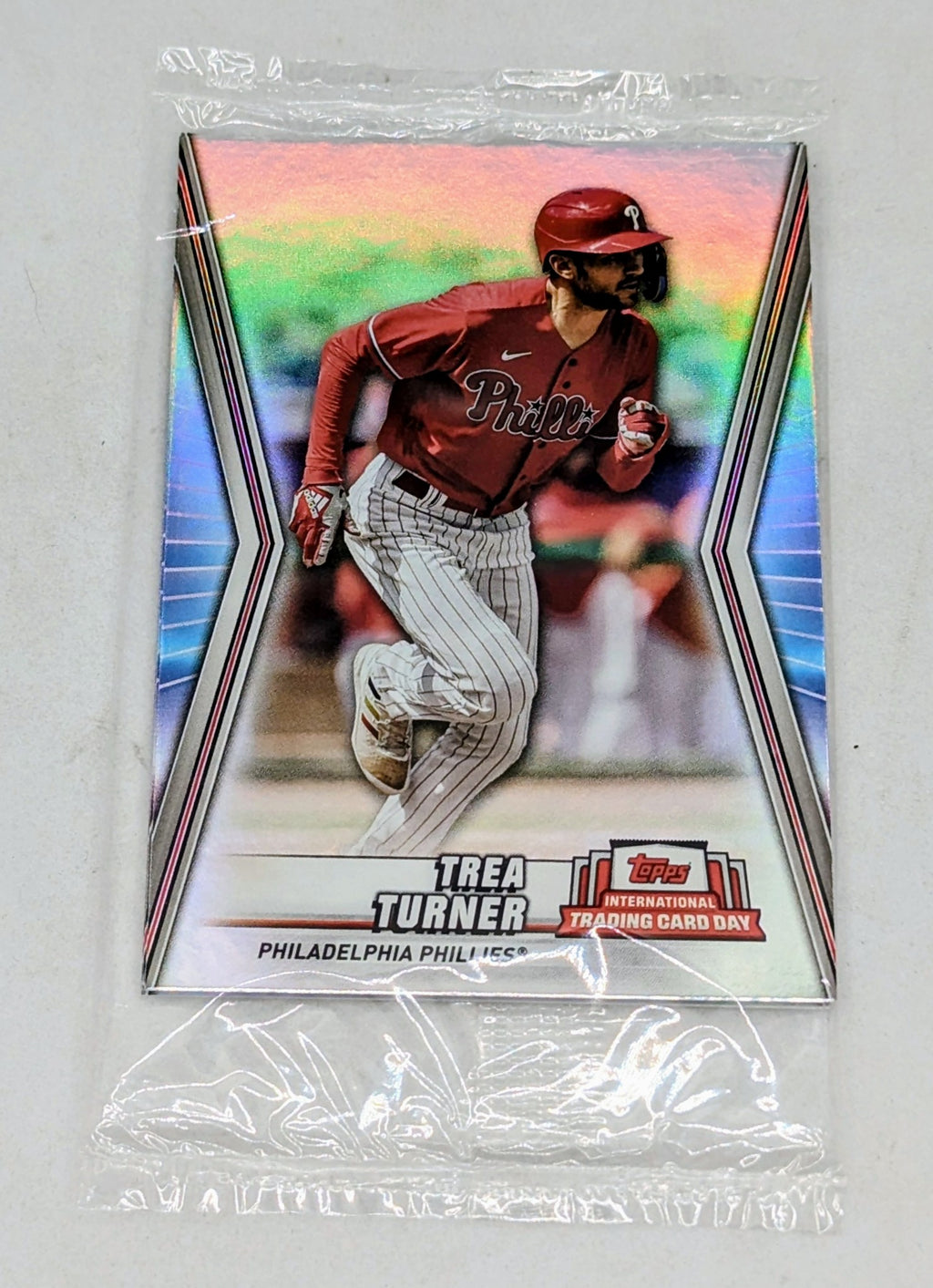2023 Topps International Trading Card Day Phillies 5 Card Pack - Trea Turner
