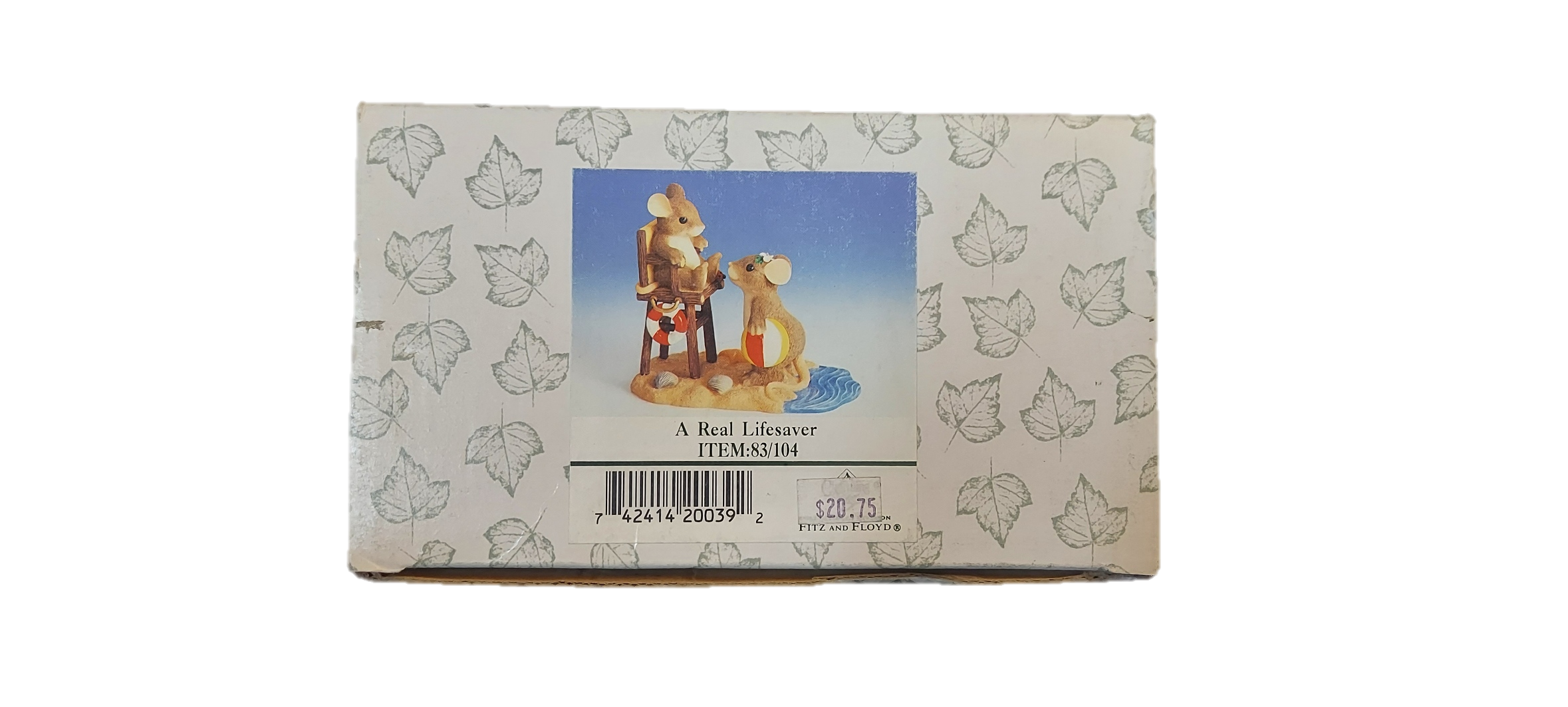 Fitz & Floyd Charming Tails A Real Lifesaver Figurine