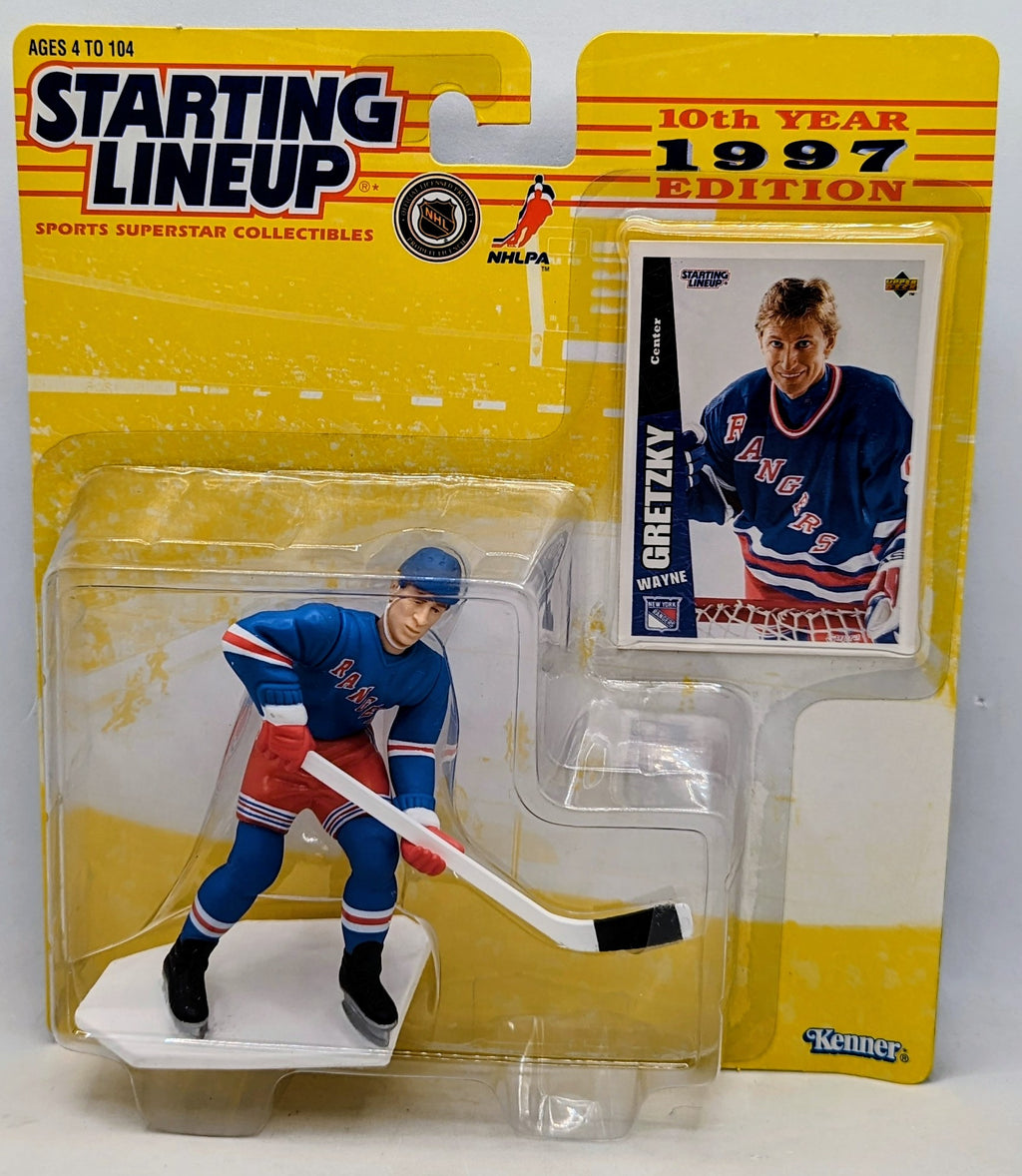 1997 Kenner Starting Lineup Wayne Gretzky New York Rangers Hockey Figure