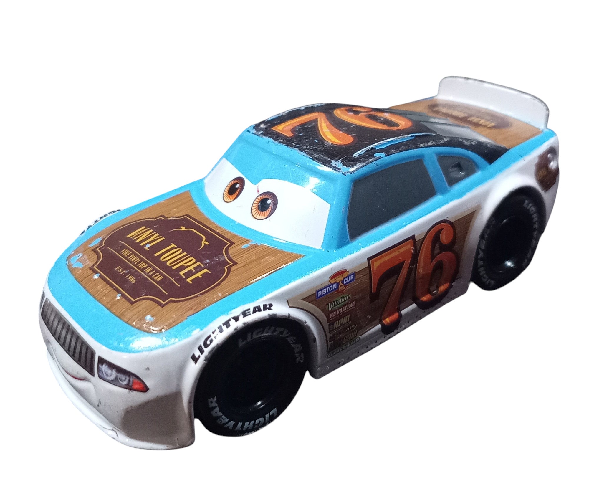 Disney Pixar Cars Pull N Race Rev Roadages #76 Vinyl Toupee Disney Store image 2
