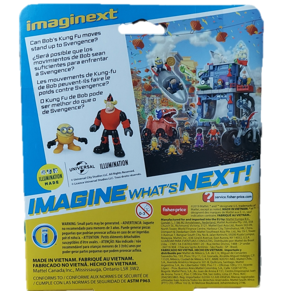 Imaginext Minions: The Rise of Gru Bob And Svengence Figure Set image 2